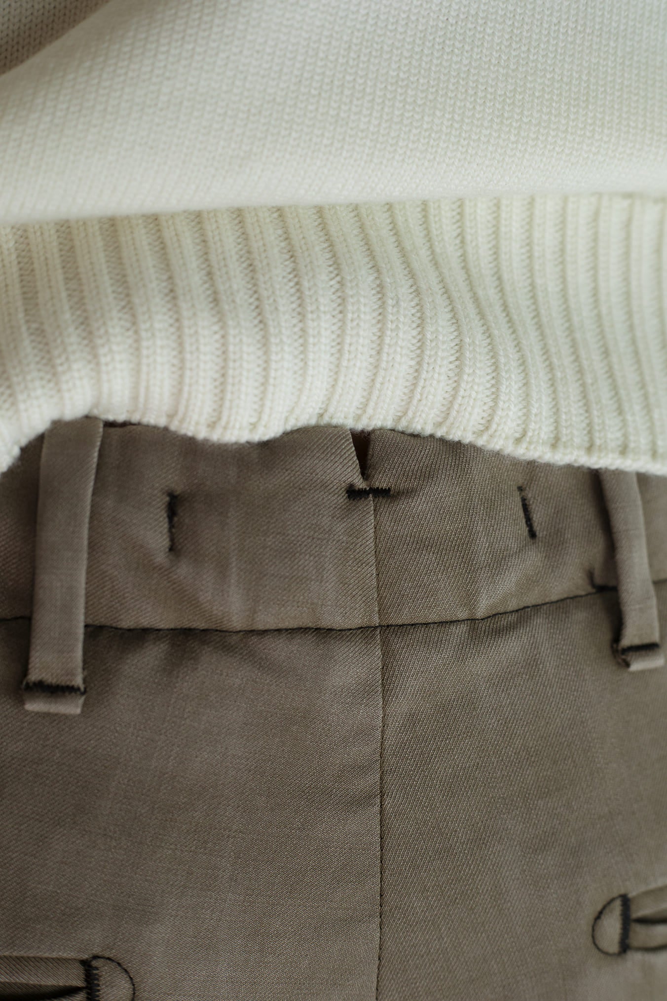 MYTHS Pantaloni Vintage Wool Cashmere Tortora