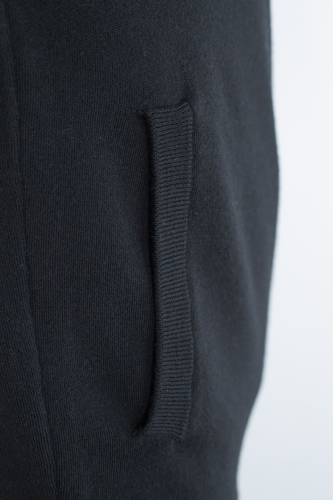 OTTAVIANI Maglia Full Zip Merinos Extrafine Nera