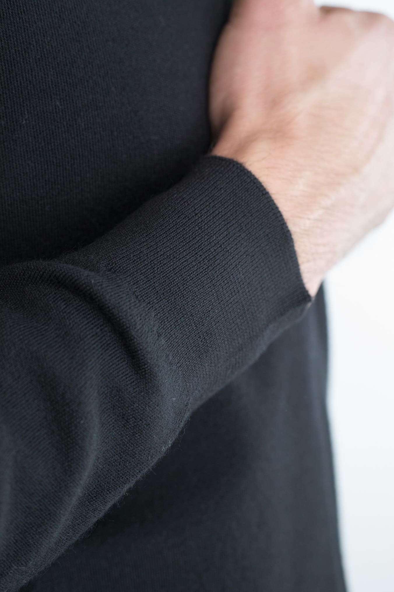 OTTAVIANI Maglia Full Zip Merinos Extrafine Nera