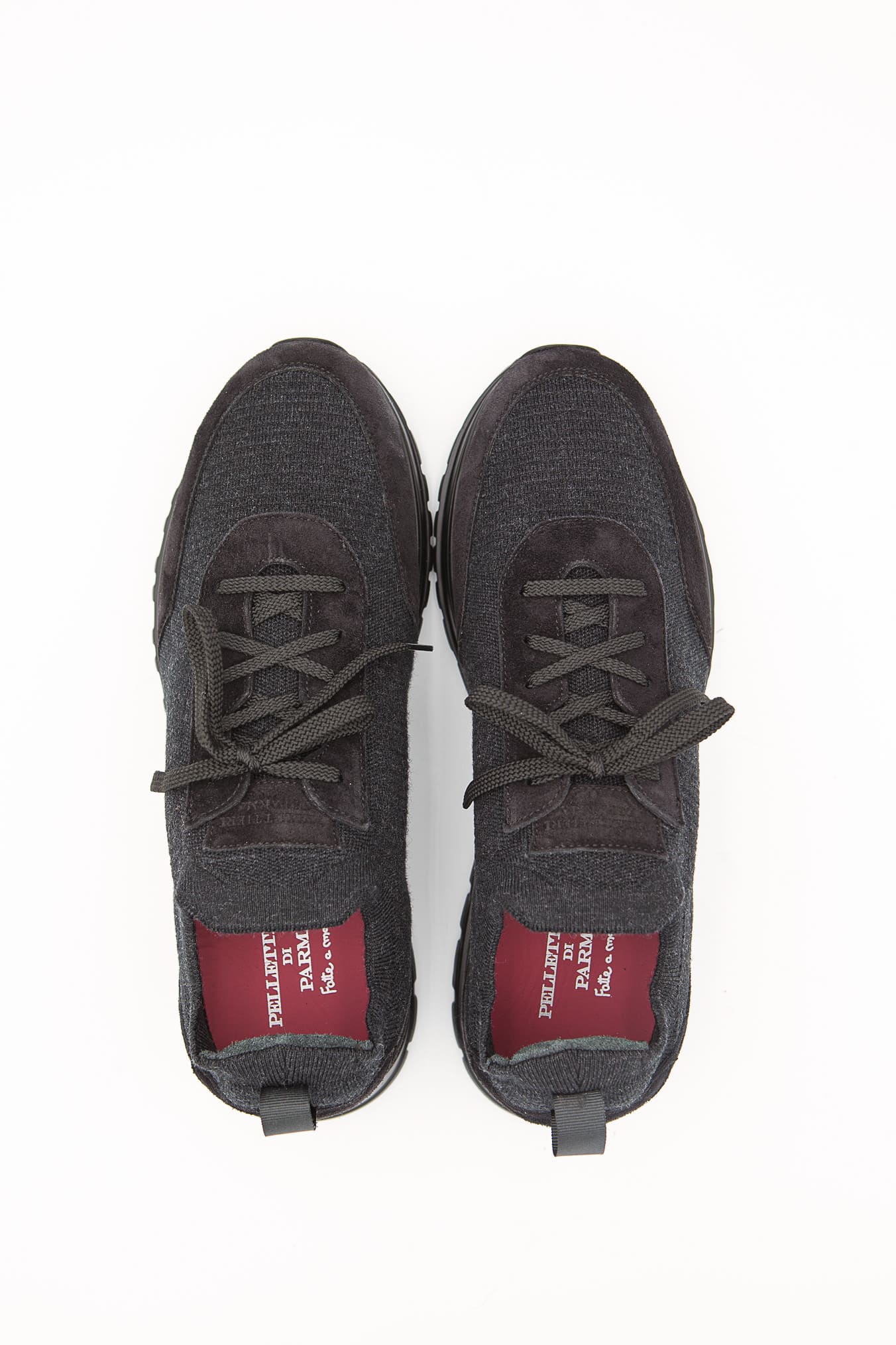 PELLETTIERI DI PARMA Sneaker Calzino Cashmere Lana Nero