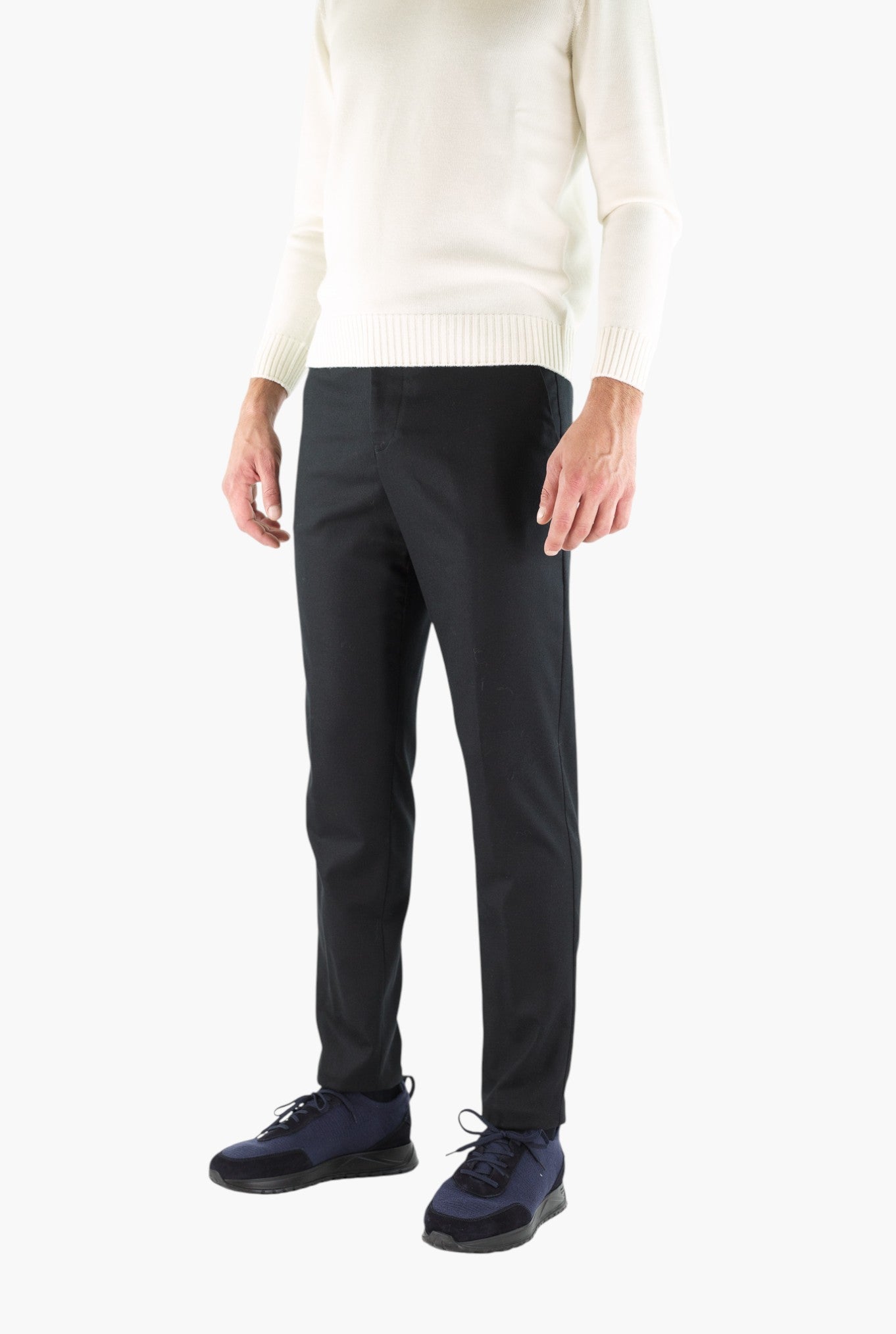 PESCAROLO Pantaloni mod. Evo Lana Cashmere Nero