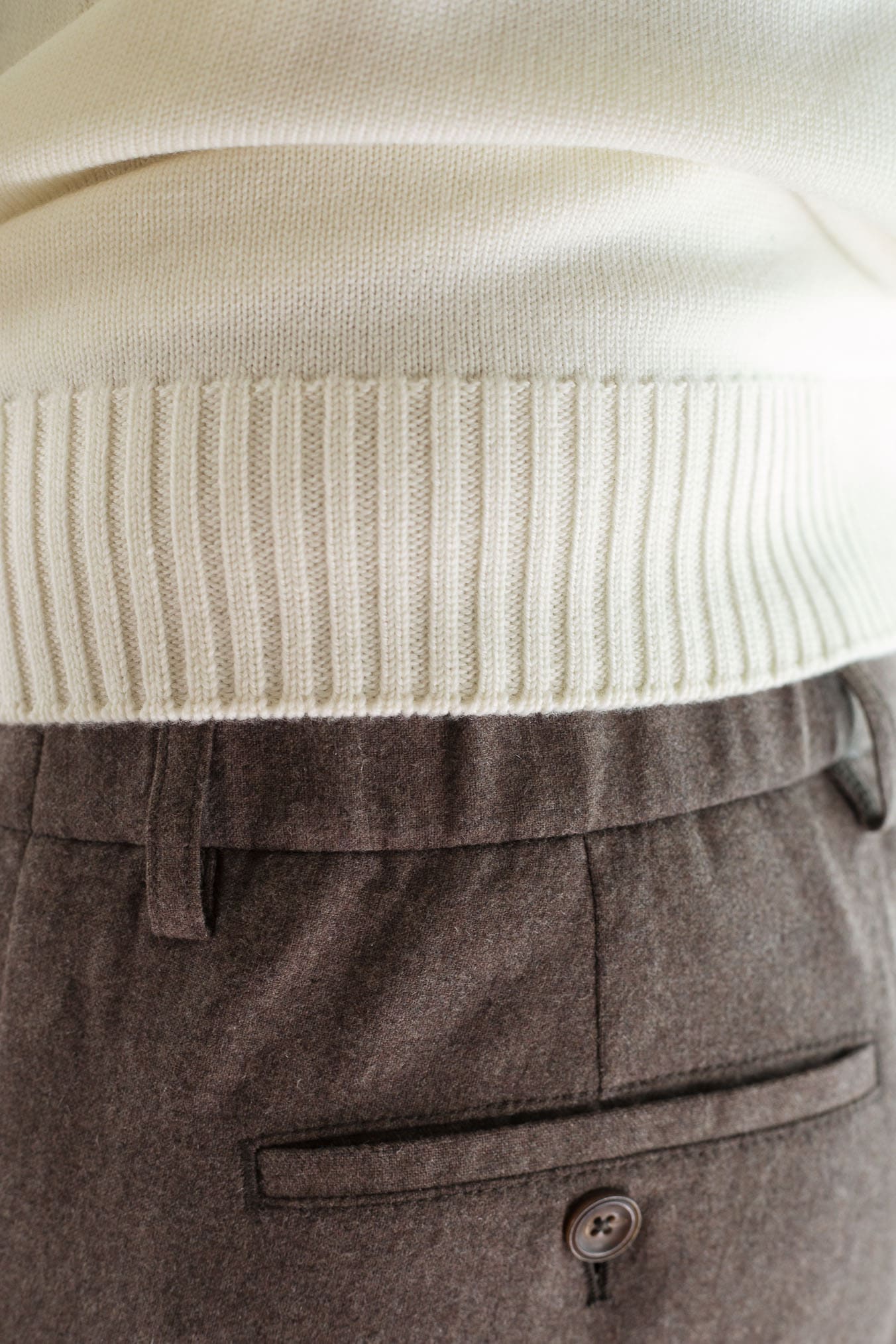 PESCAROLO Pantaloni mod. Evo Lana Cashmere Marrone