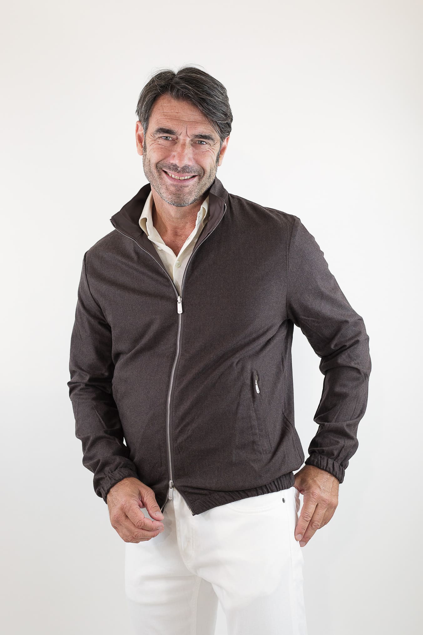 PESCAROLO Giubbino Forzad Reversibile Marrone