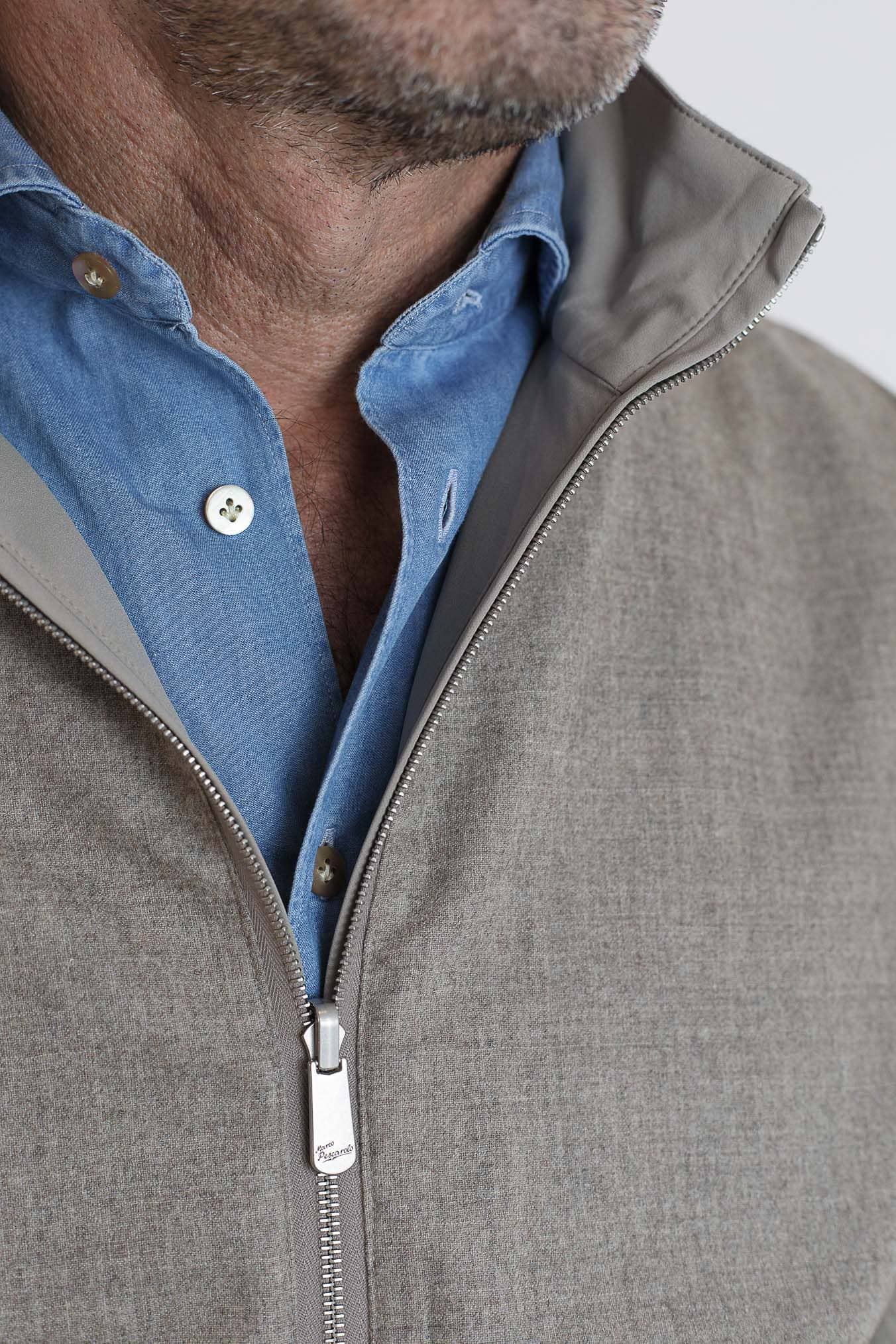 PESCAROLO Giubbino Forzad Reversibile Beige