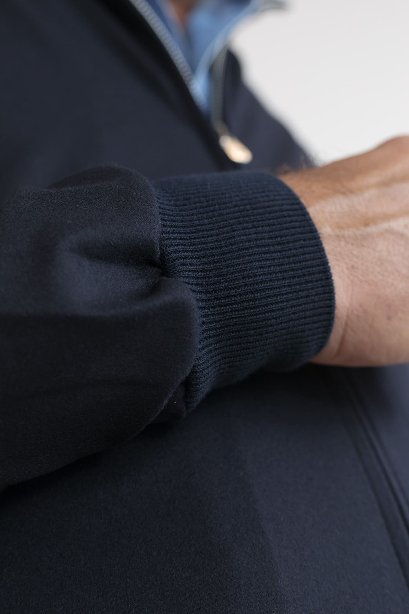 PESCAROLO Giubbino Icon Jersey Cashmere Blu