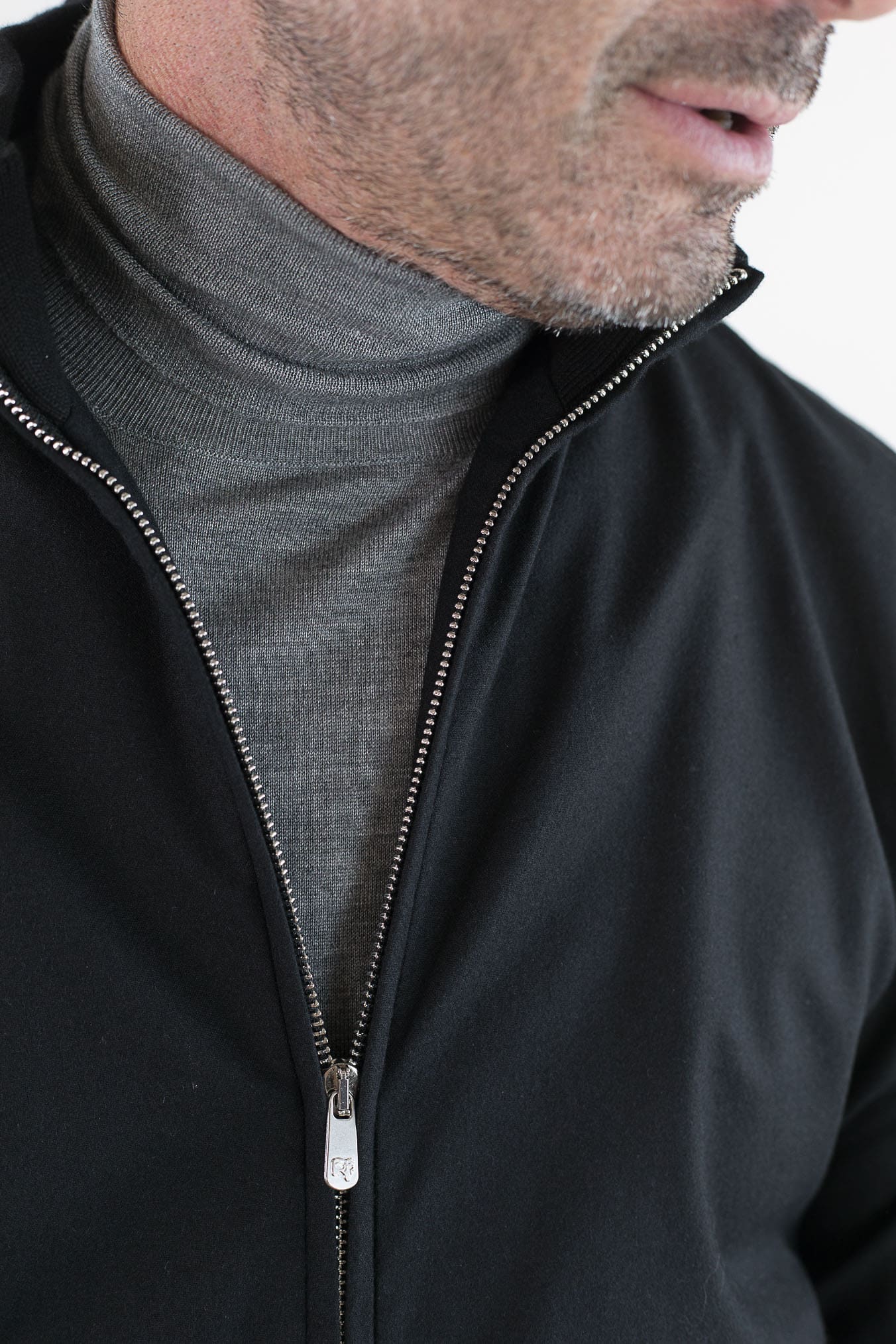 PESCAROLO Giubbino Icon Jersey Cashmere Nero