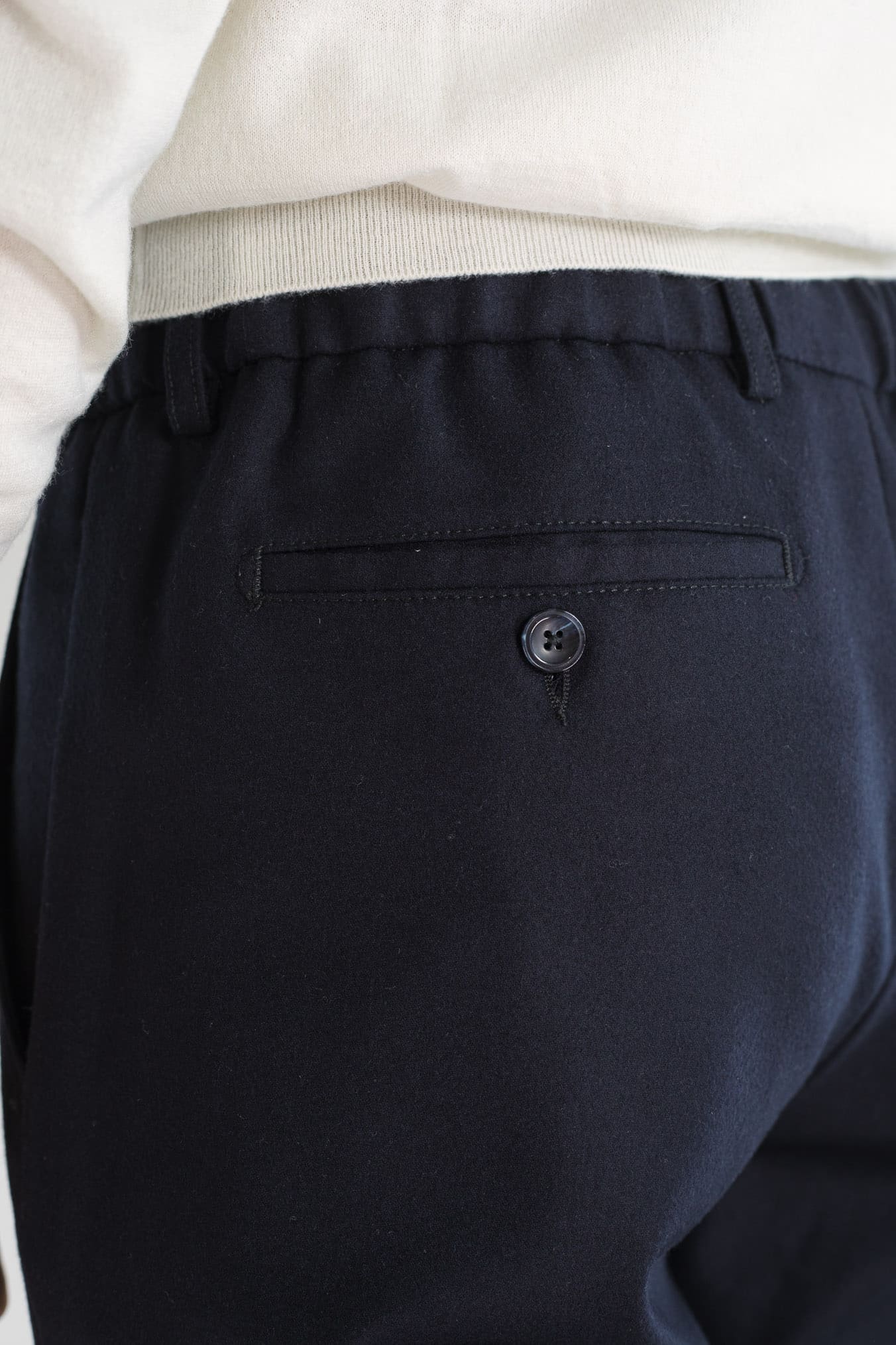 PESCAROLO Pantaloni Cashmere Coulisse Removibile Blu