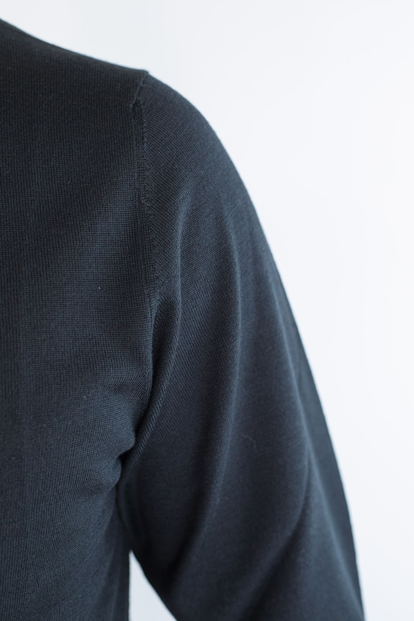 PIACENZA CASHMERE Polo Skipper Lana Superlight Nero