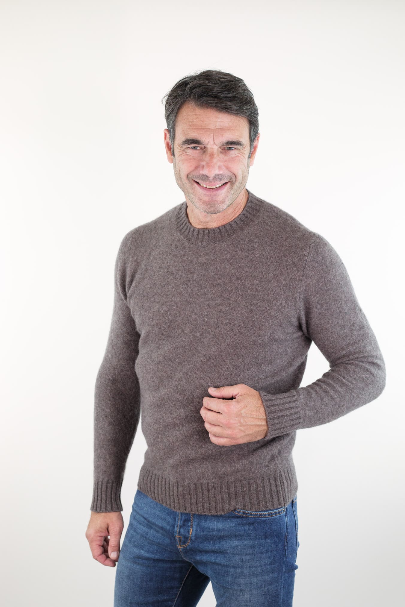 PIACENZA CASHMERE Girocollo Cashmere e Seta Tortora