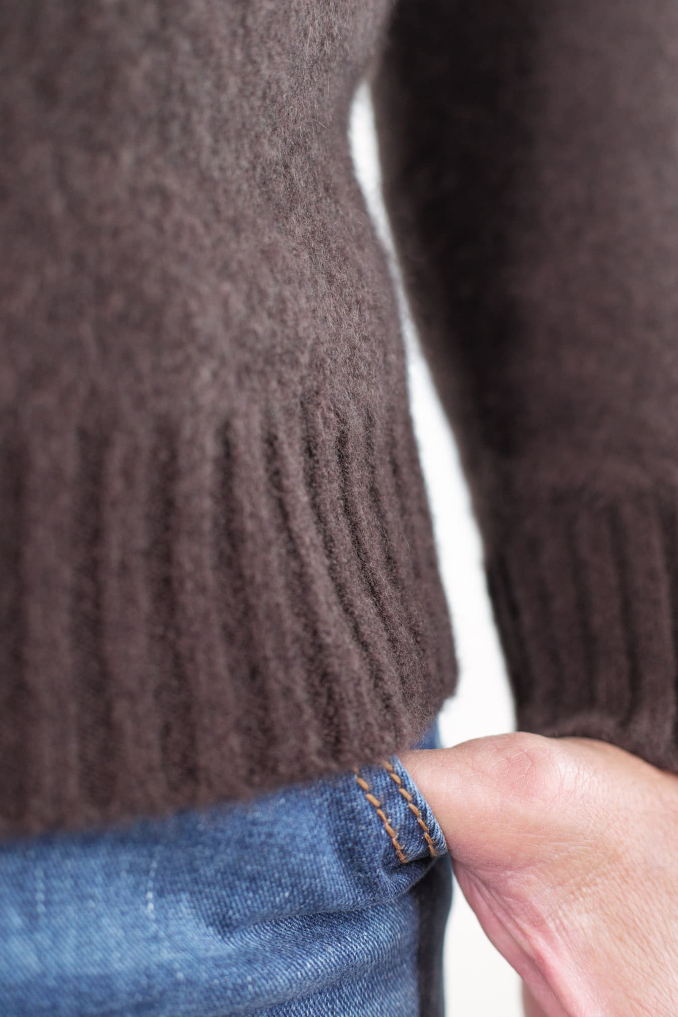PIACENZA CASHMERE Girocollo Cashmere e Seta Testa Moro