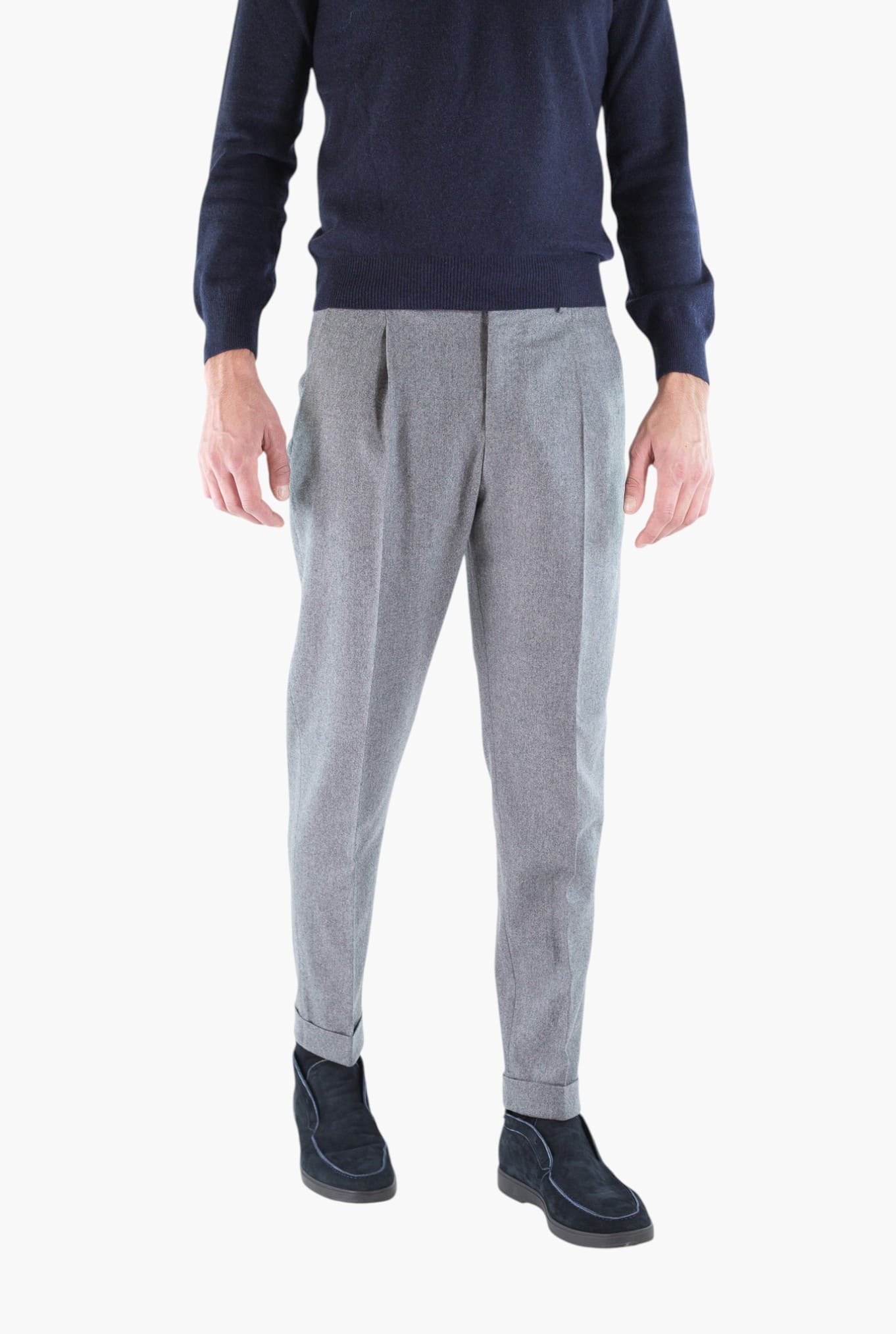 PT Pantaloni "Edge Rebel" Lana Cashmere Grigio
