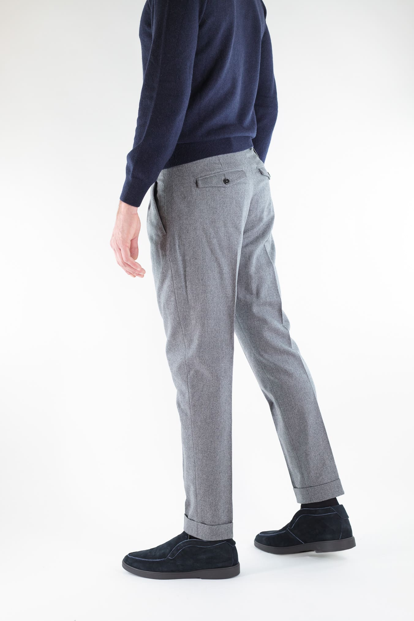 PT Pantaloni "Edge Rebel" Lana Cashmere Grigio