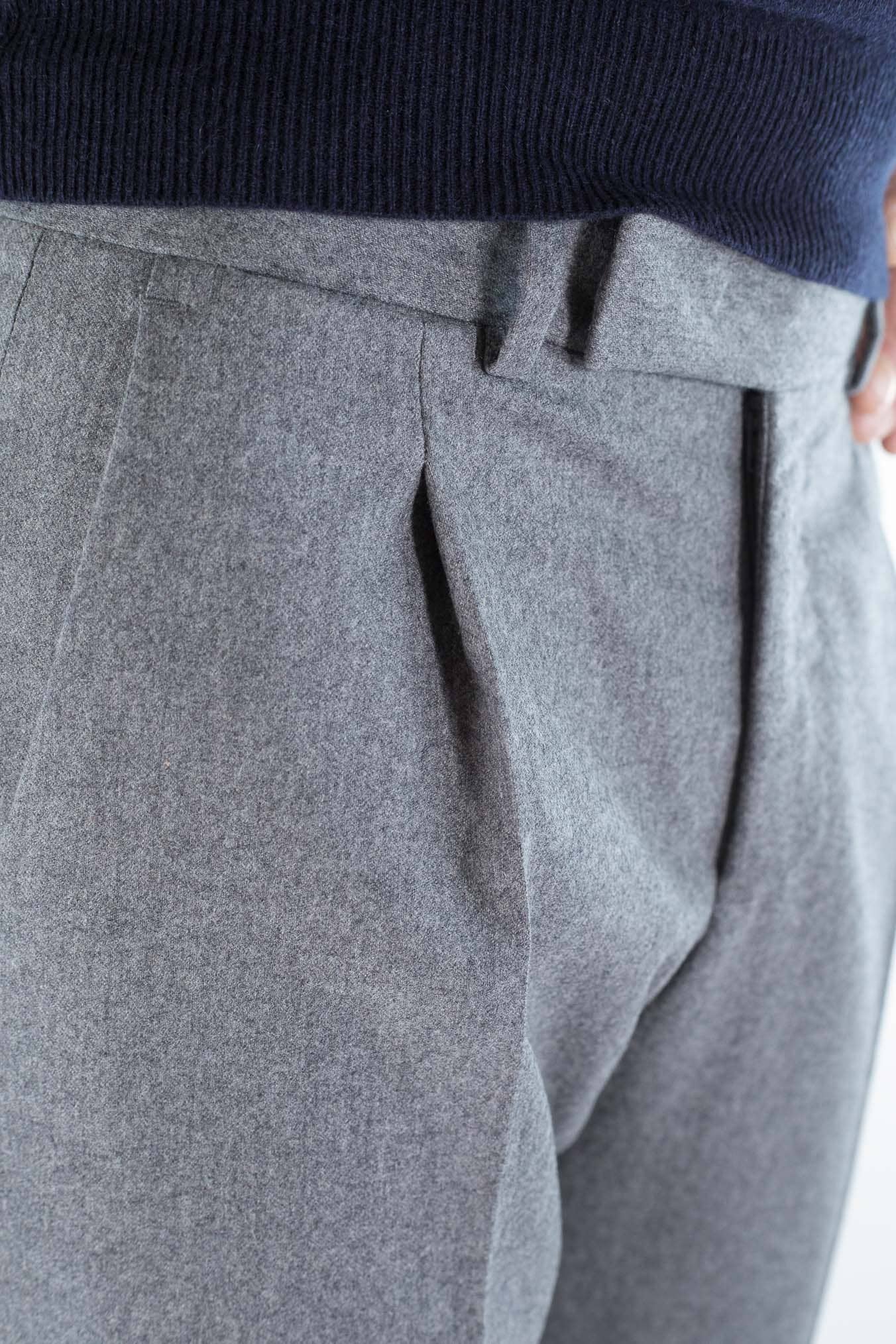 PT Pantaloni "Edge Rebel" Lana Cashmere Grigio
