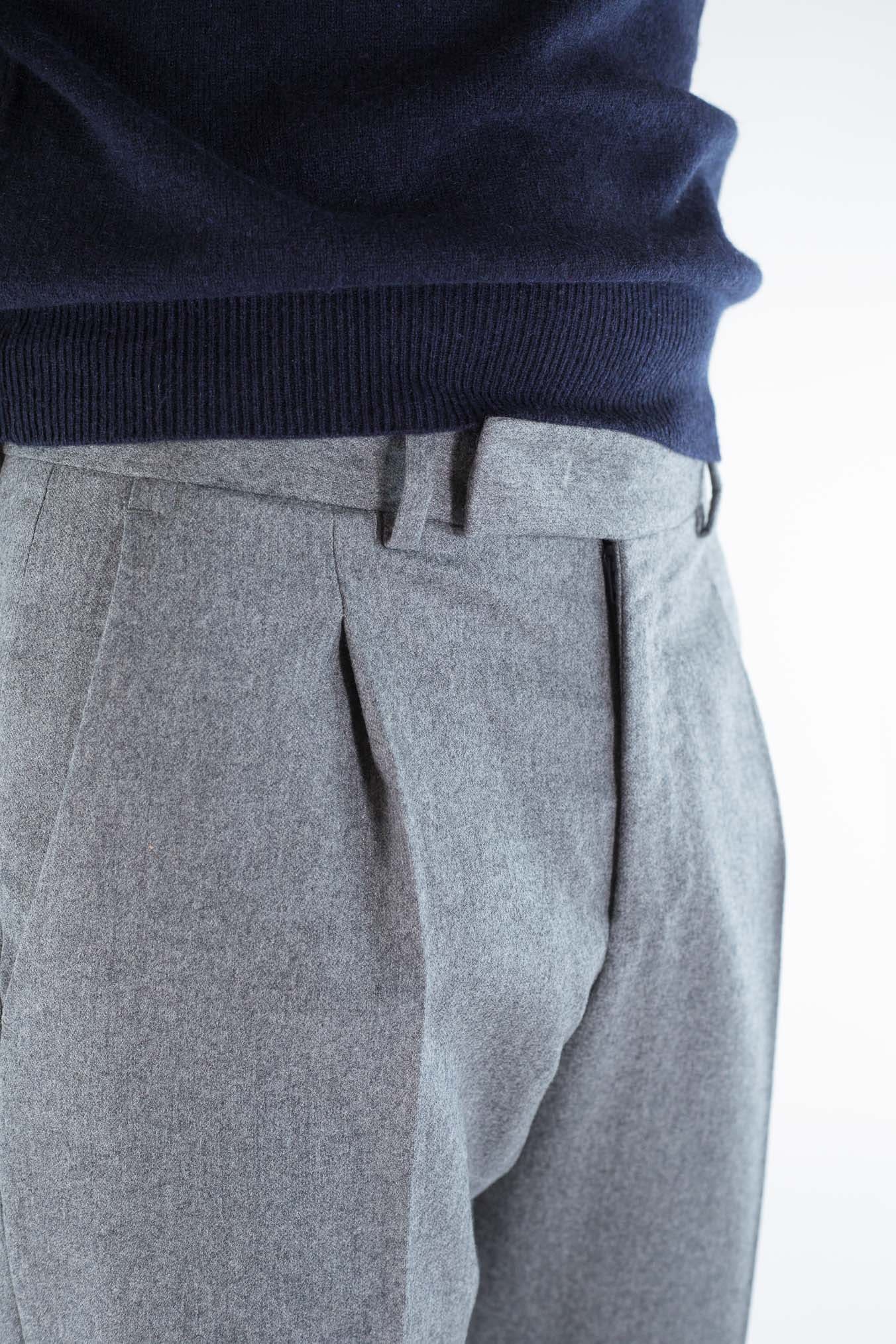 PT Pantaloni "Edge Rebel" Lana Cashmere Grigio