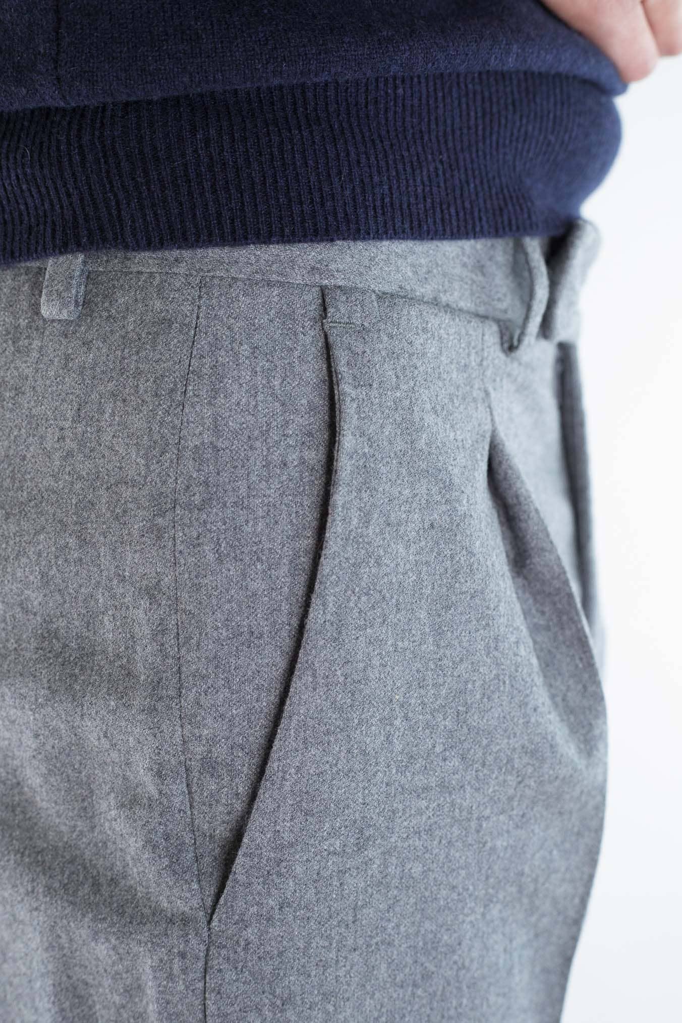PT Pantaloni "Edge Rebel" Lana Cashmere Grigio