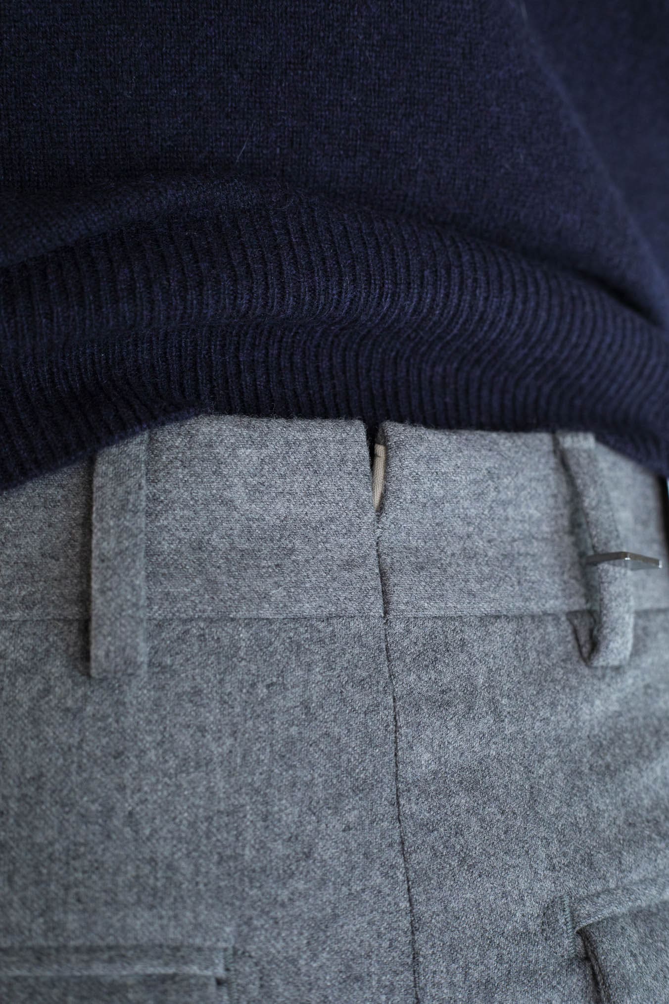 PT Pantaloni "Edge Rebel" Lana Cashmere Grigio