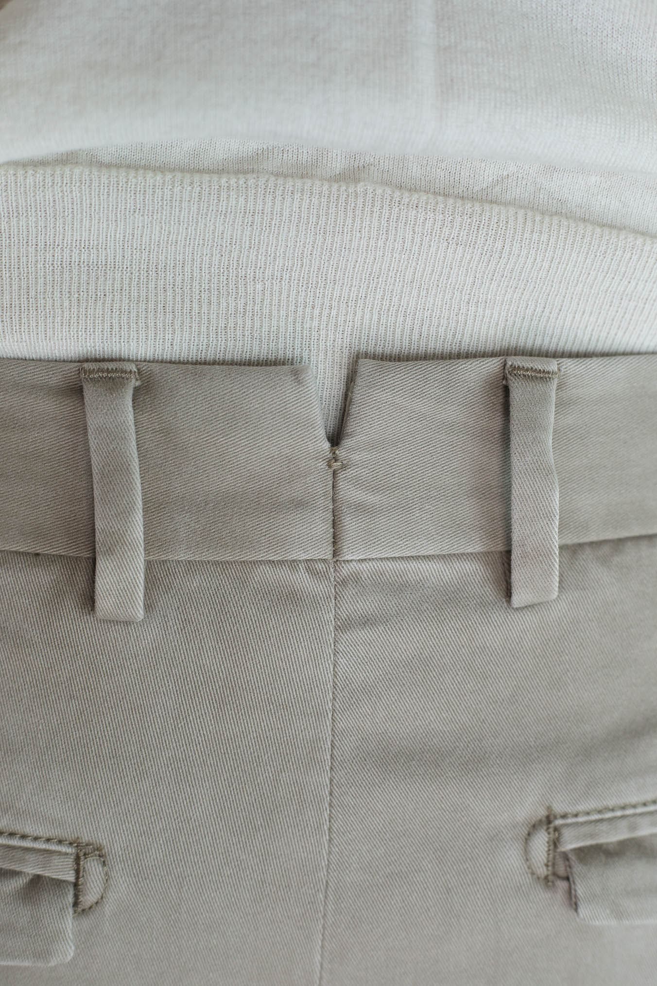 PT Pantaloni "Edge Rebel" Gabardina Cotone Beige