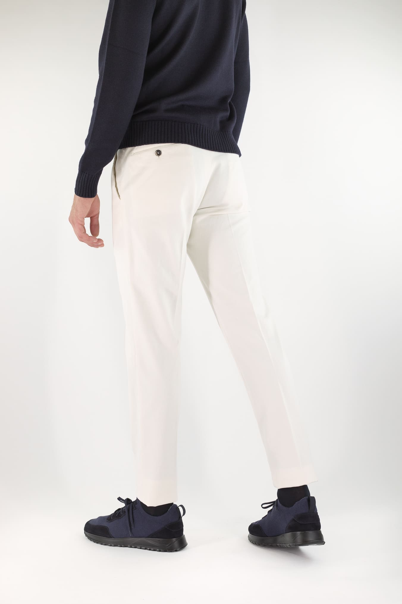 PT Pantaloni Cotone Cashmere Bianco Panna