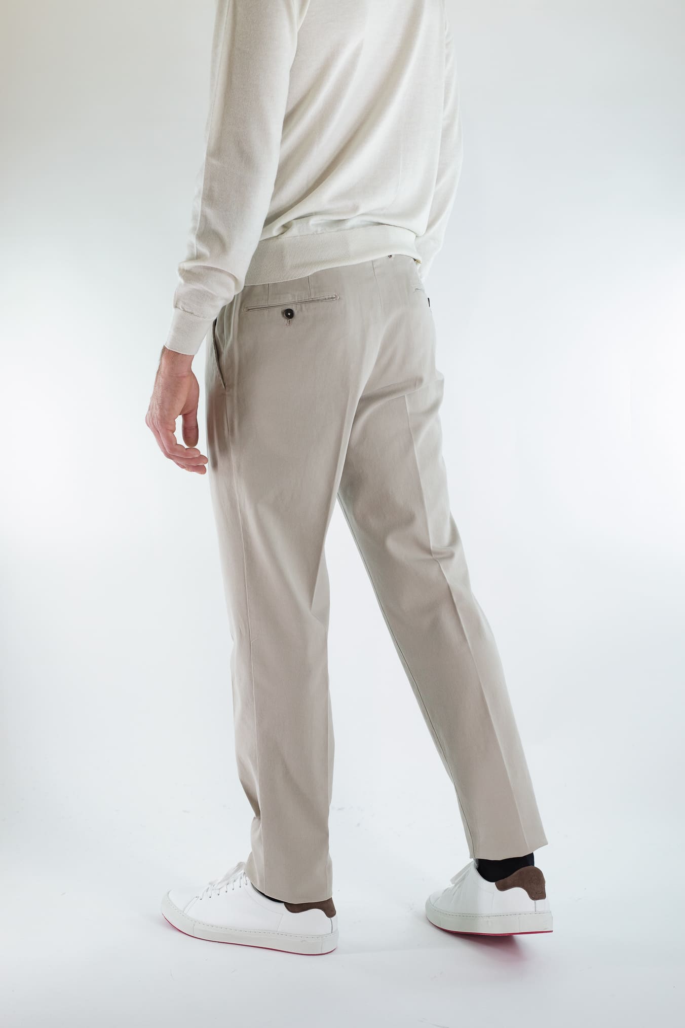 PT Pantaloni Cotone Cashmere Beige Chiaro