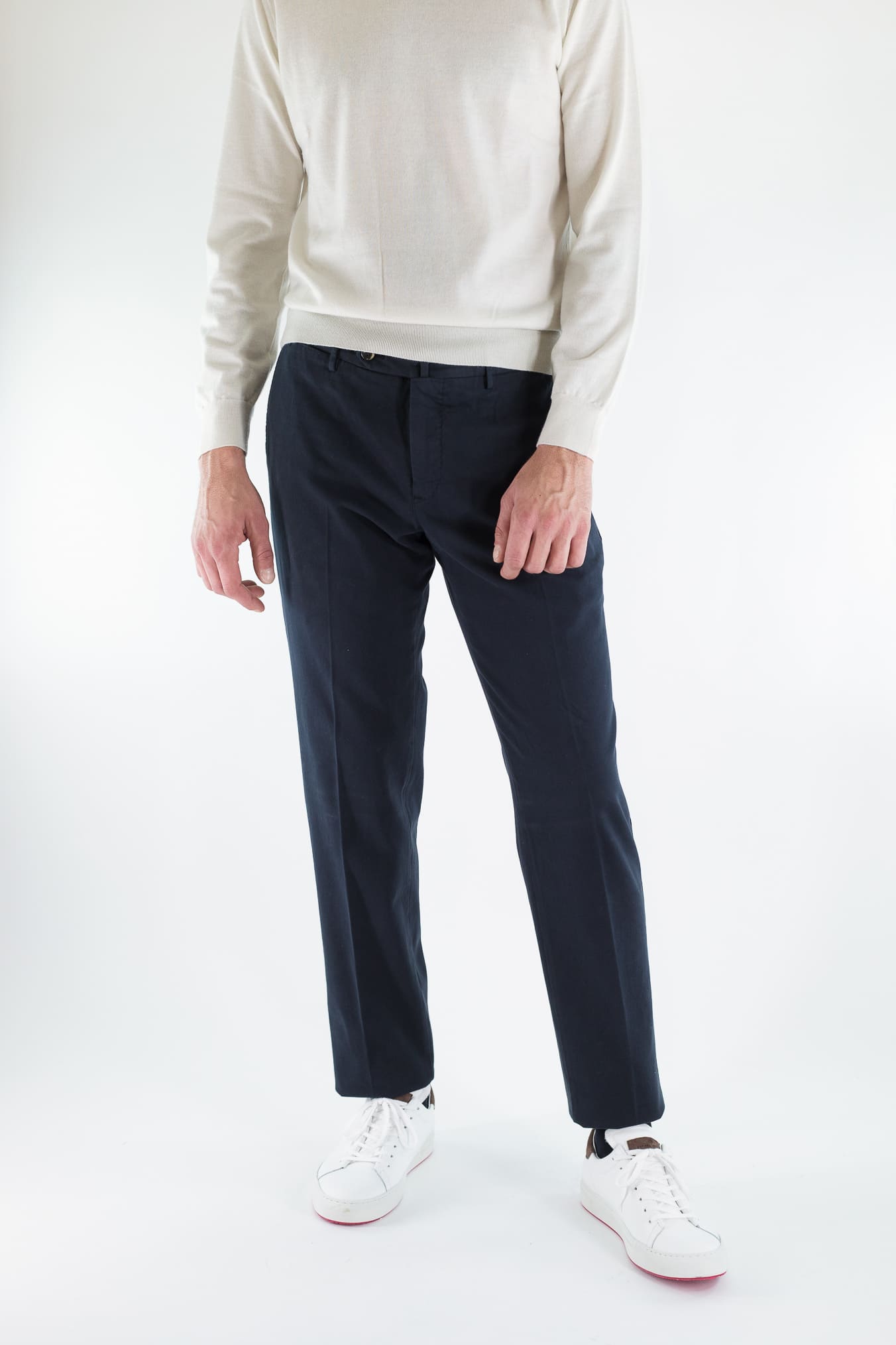 PT Pantaloni Cotone Cashmere Blu Navy