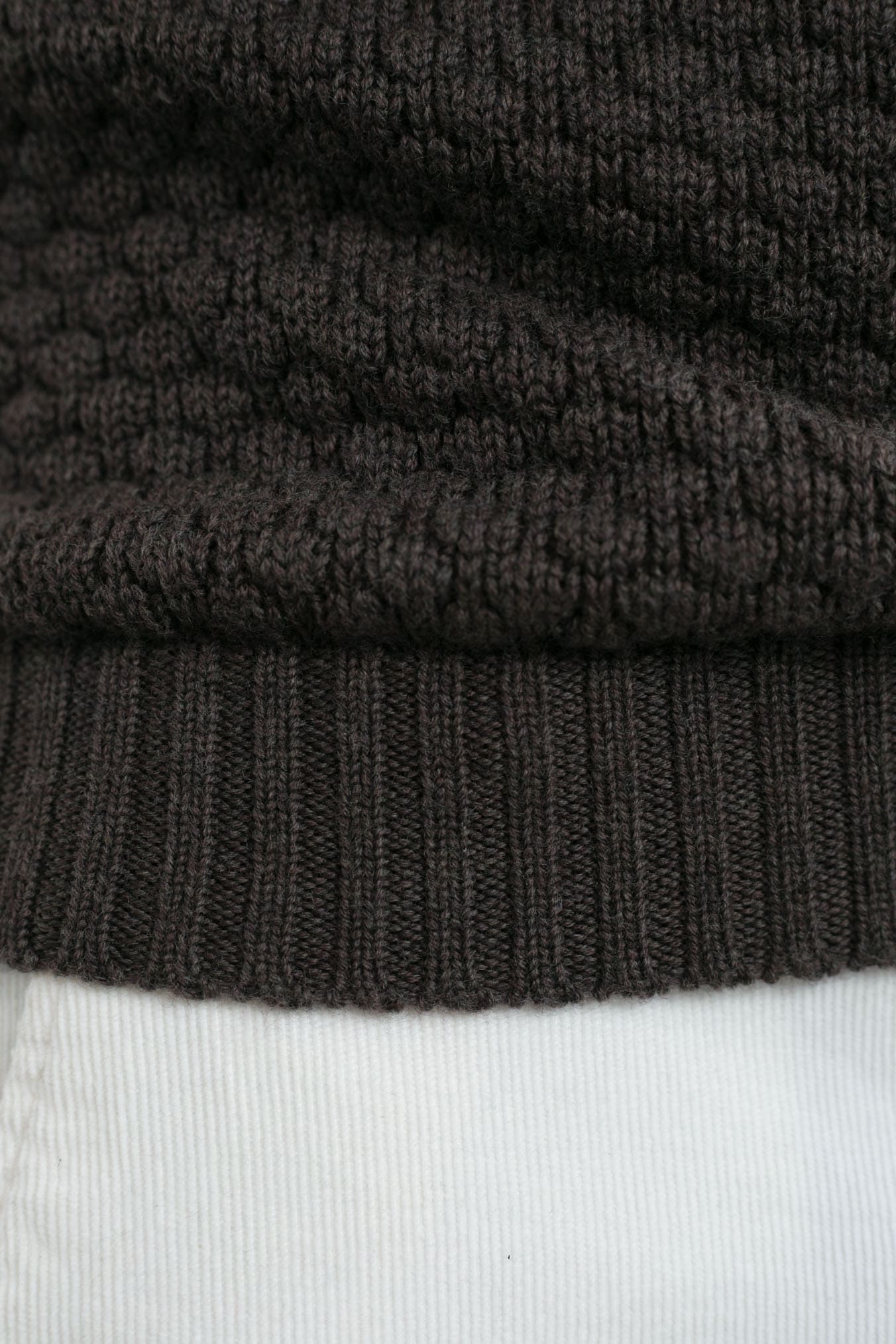 RAKKI' Dolcevita mod. Hubbel Nido D'Ape Lana Merino Cioccolato