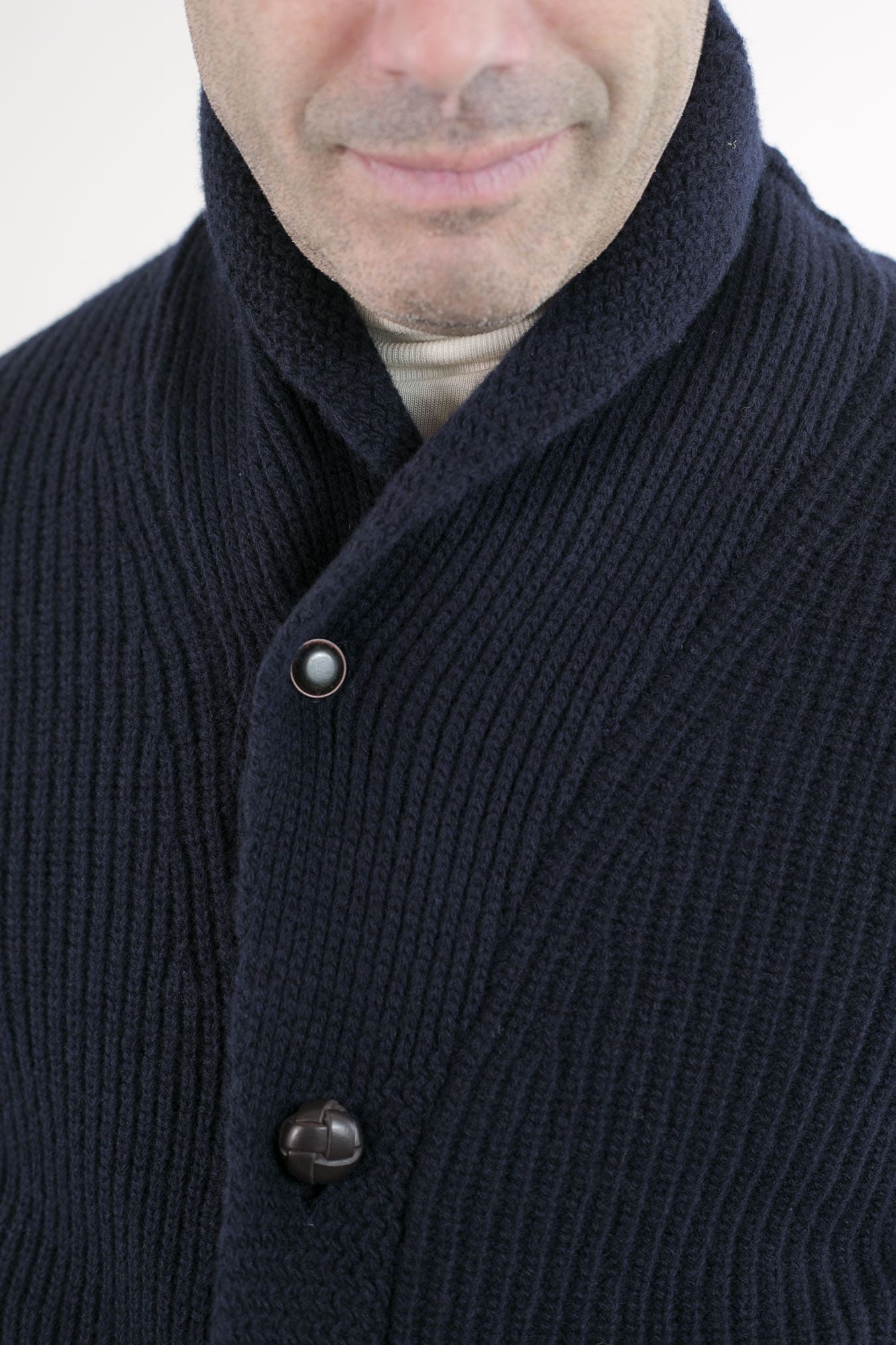RAKKI' Cardigan mod.Renegade Steve McQueen '68 Blu Notte