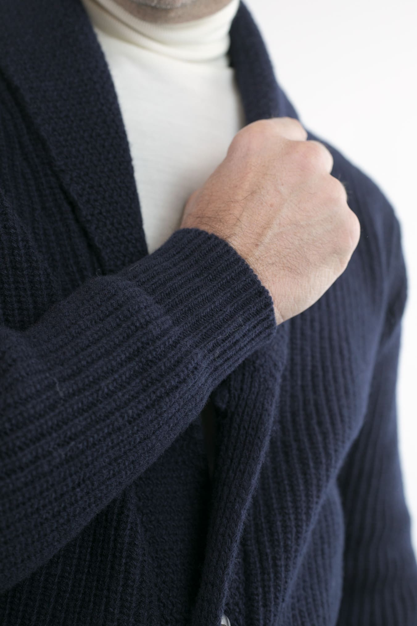 RAKKI' Cardigan mod.Renegade Steve McQueen '68 Blu Notte