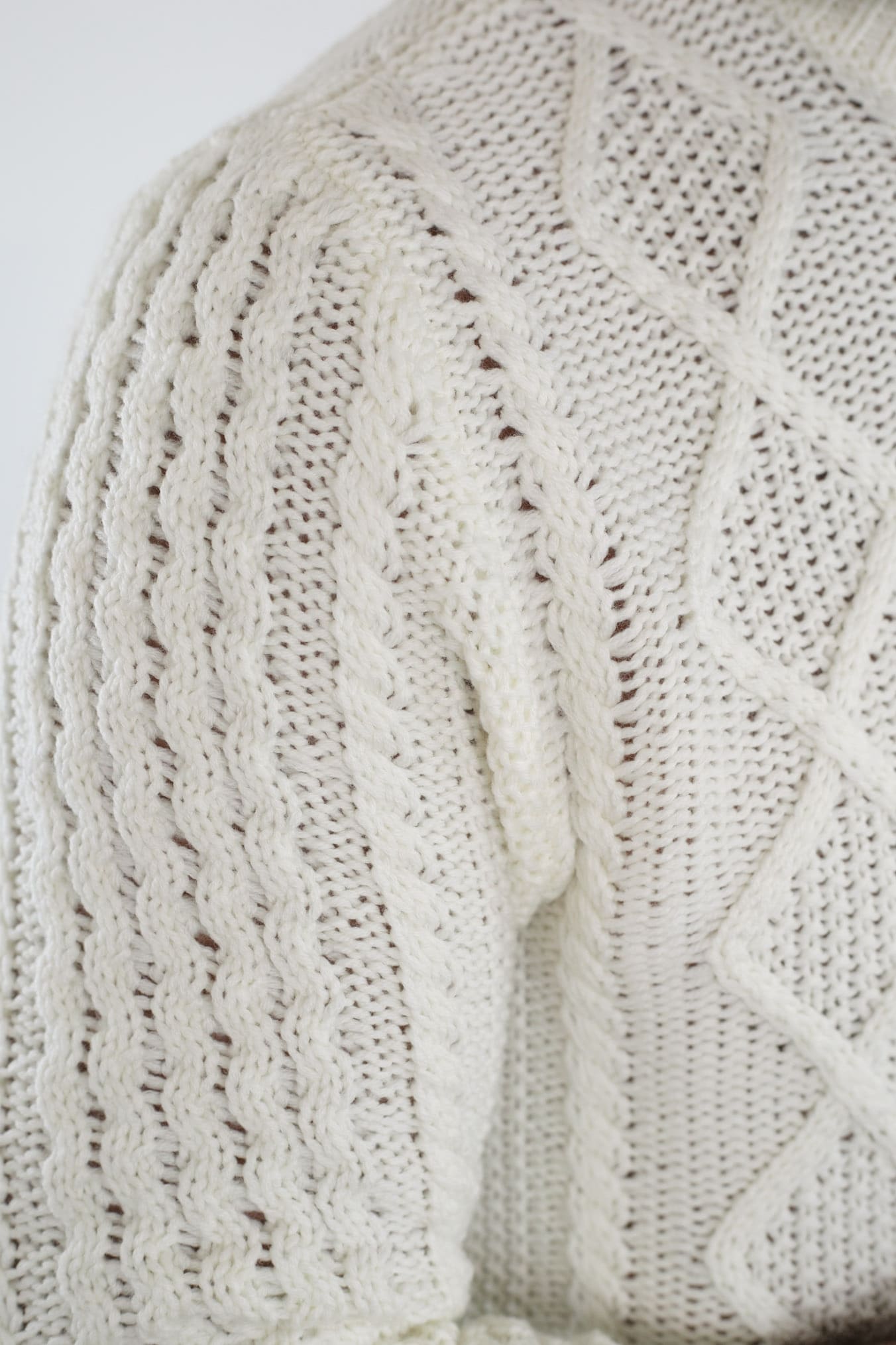 RAKKI' Girocollo "The King of Cool" Bianco Lana