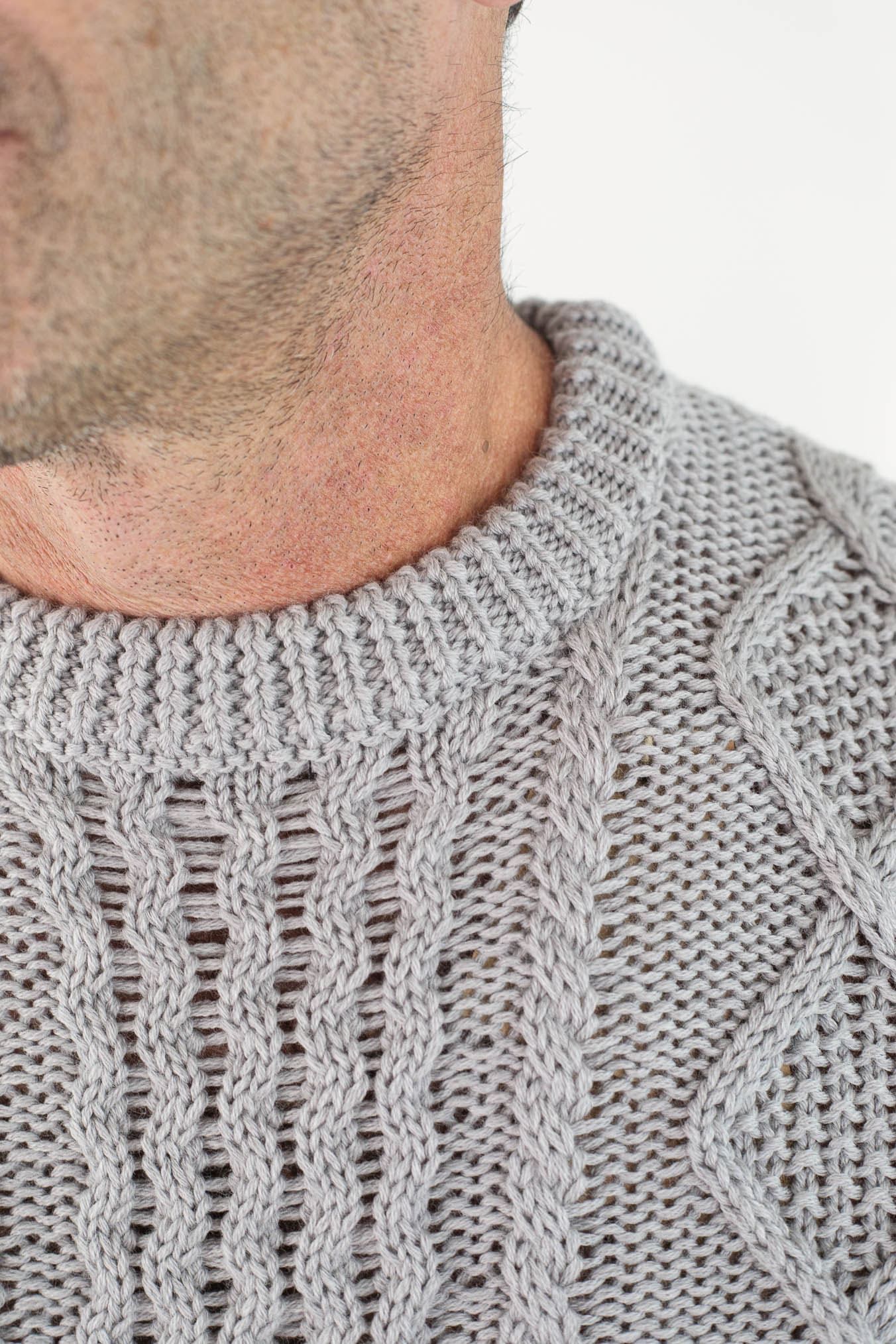 RAKKI' Girocollo "The King of Cool" Grigio