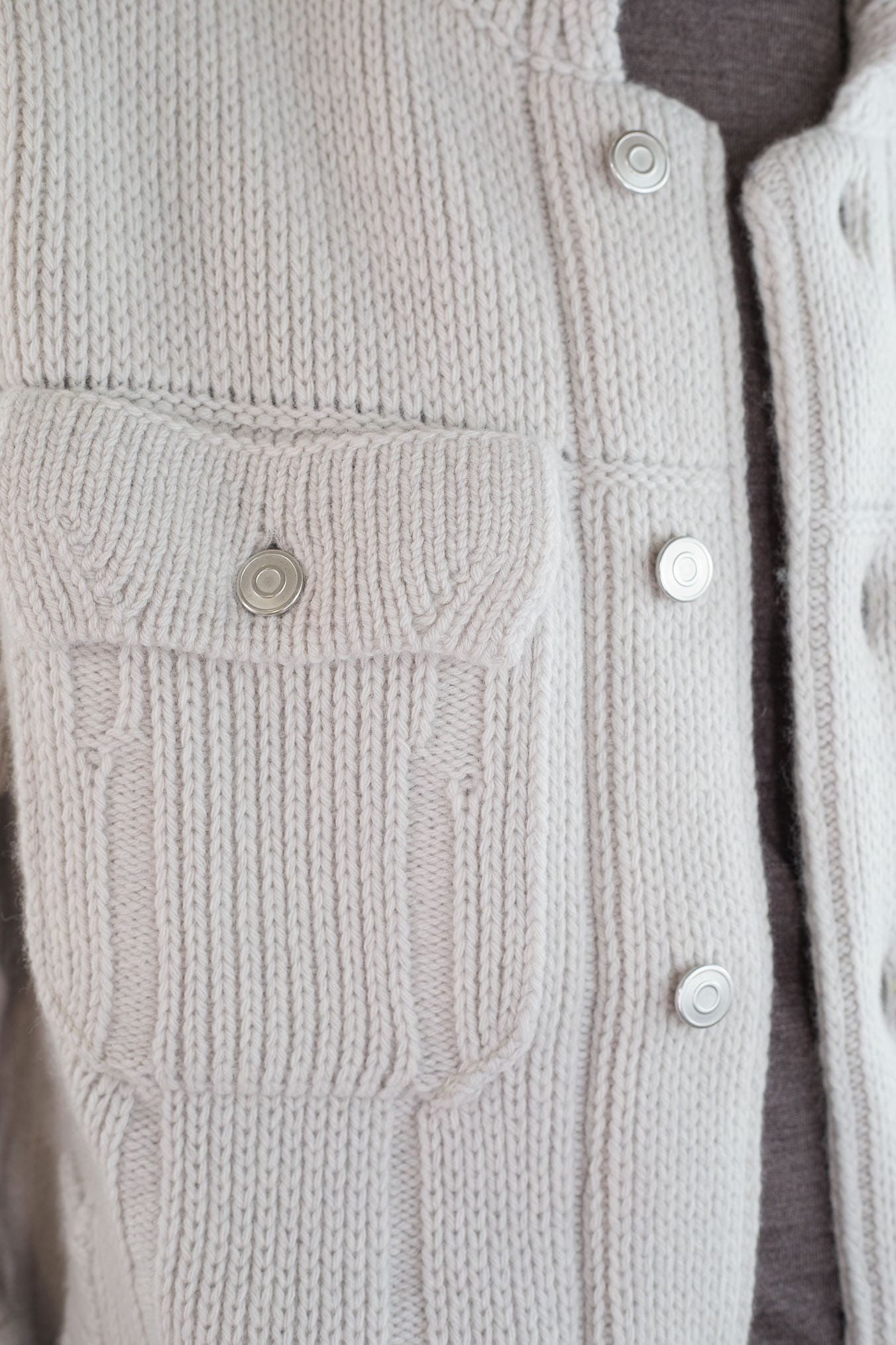 ROBERTO COLLINA Overshirt Lana Cashmere Gesso