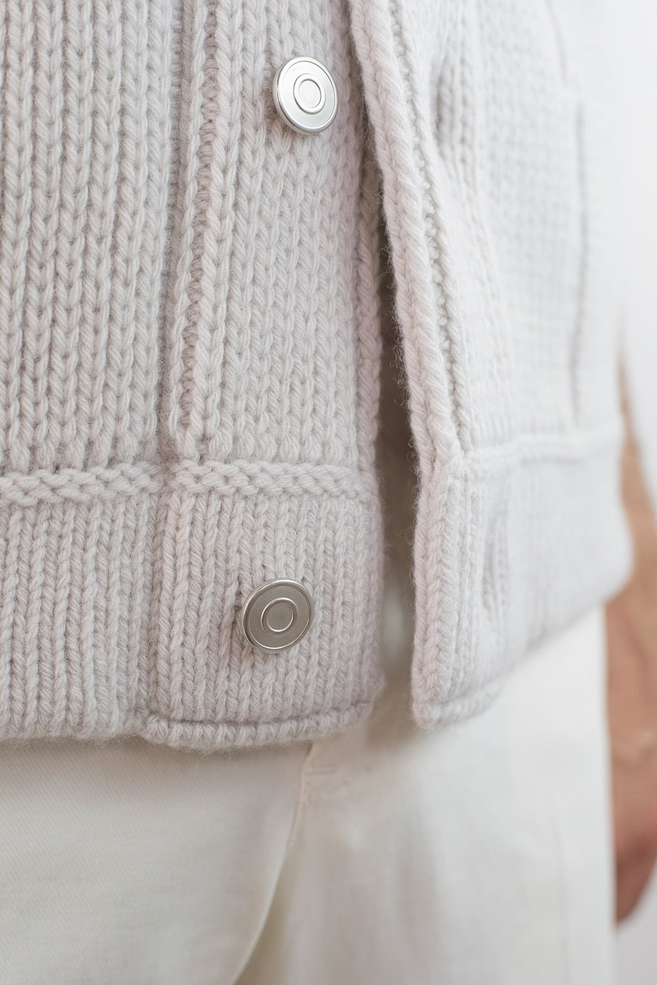 ROBERTO COLLINA Overshirt Lana Cashmere Gesso