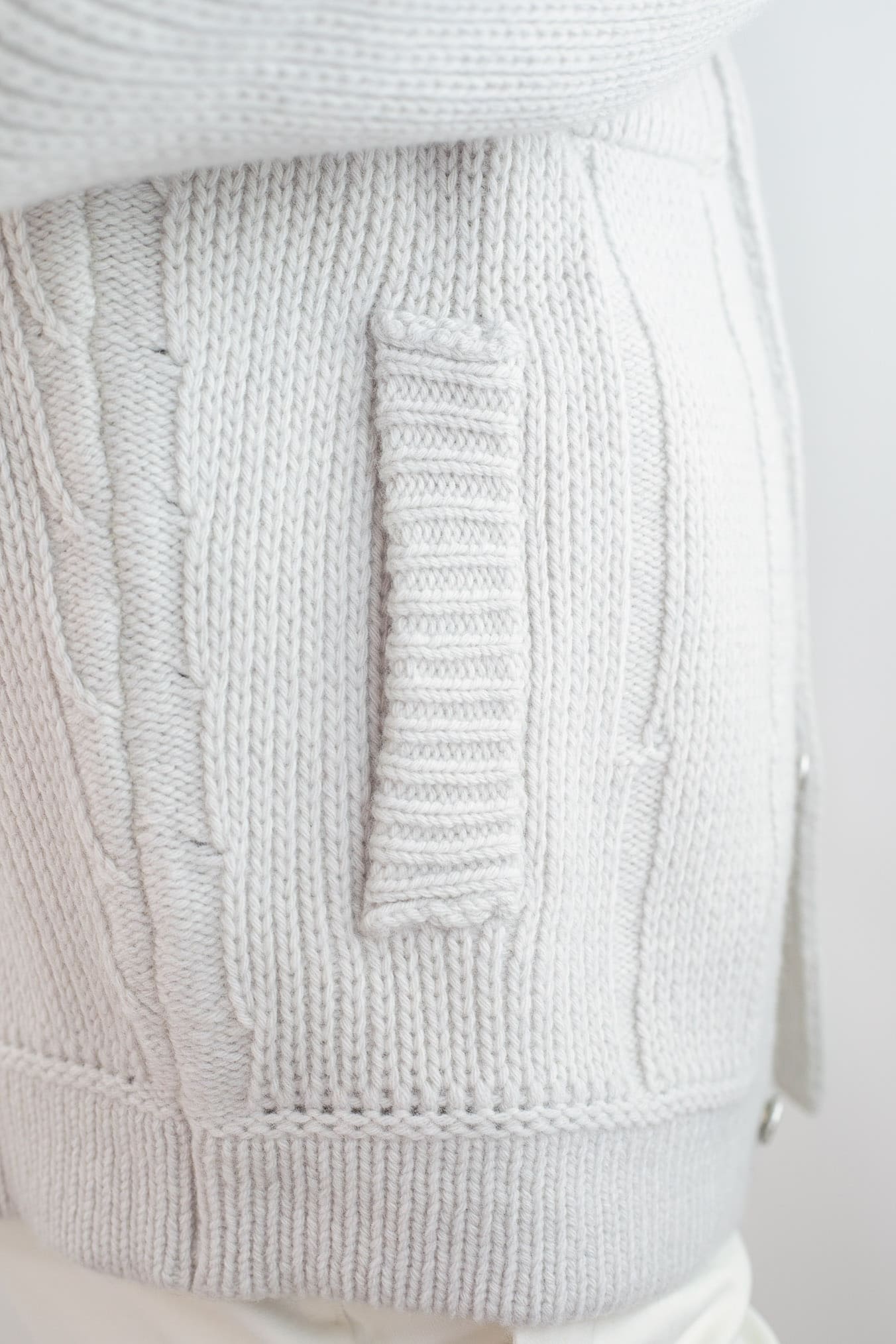 ROBERTO COLLINA Overshirt Lana Cashmere Gesso