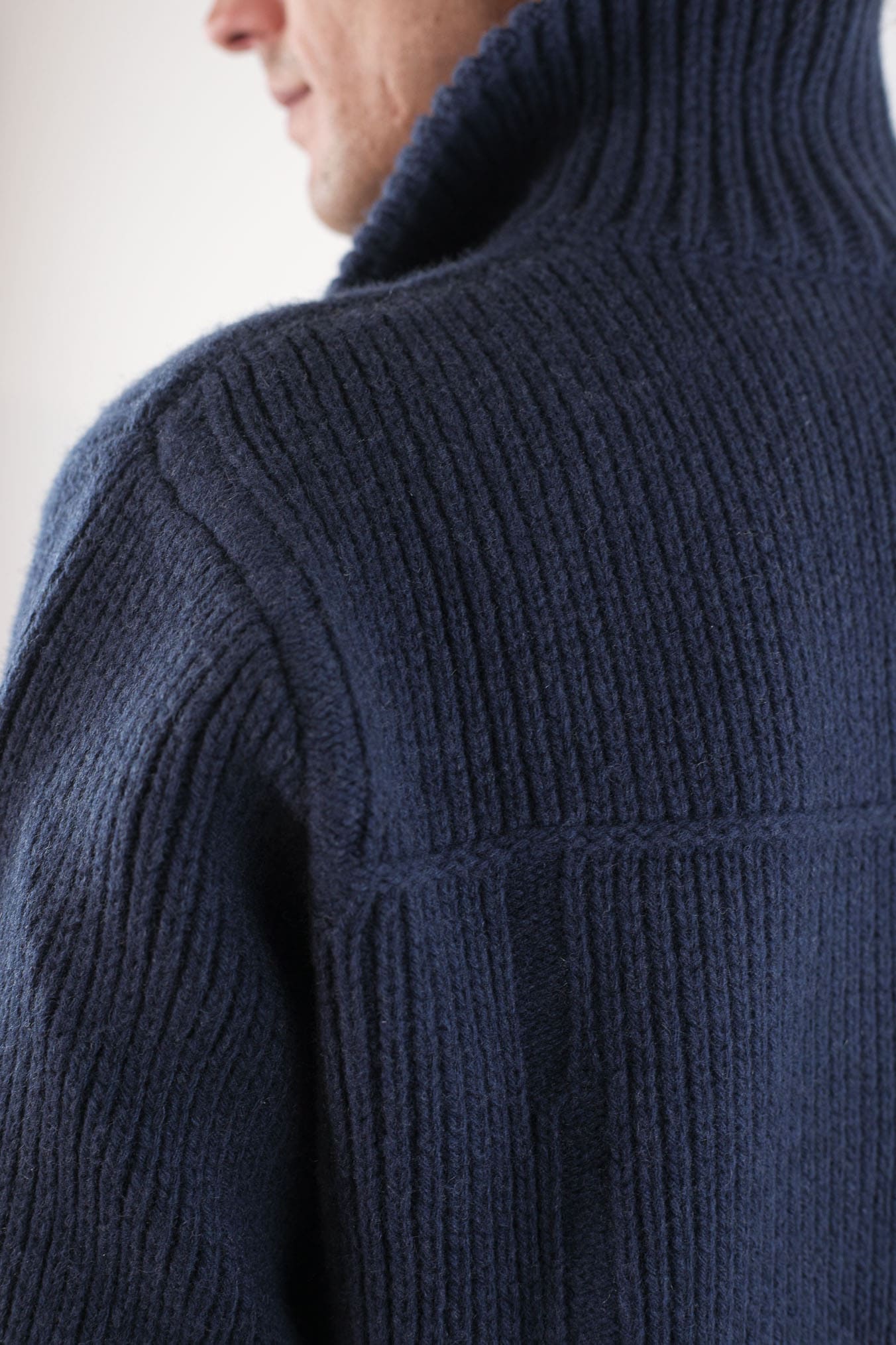 ROBERTO COLLINA Overshirt Lana Cashmere Blu