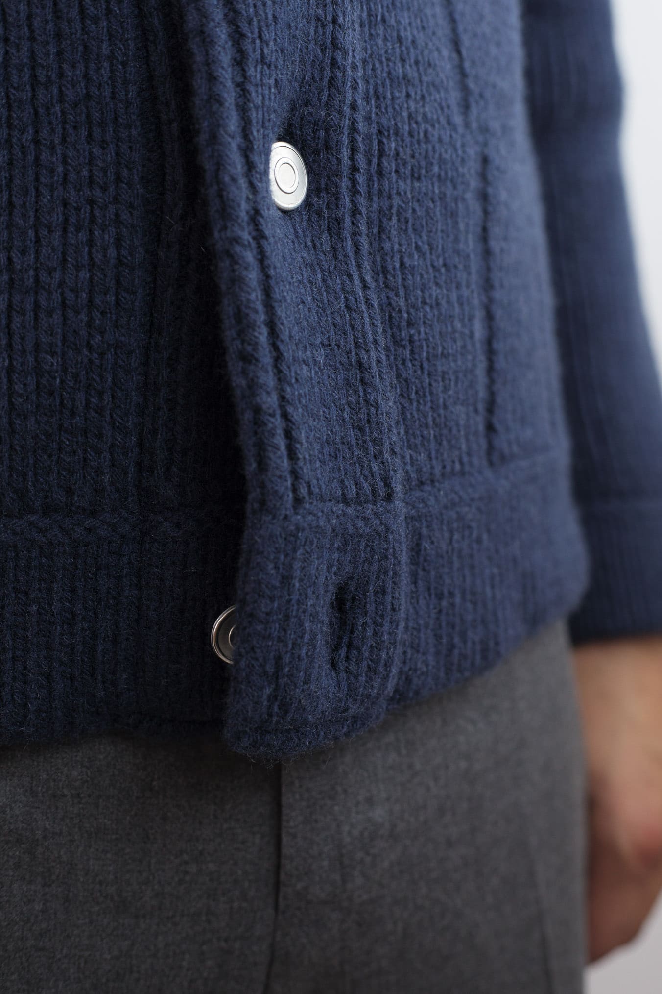 ROBERTO COLLINA Overshirt Lana Cashmere Blu