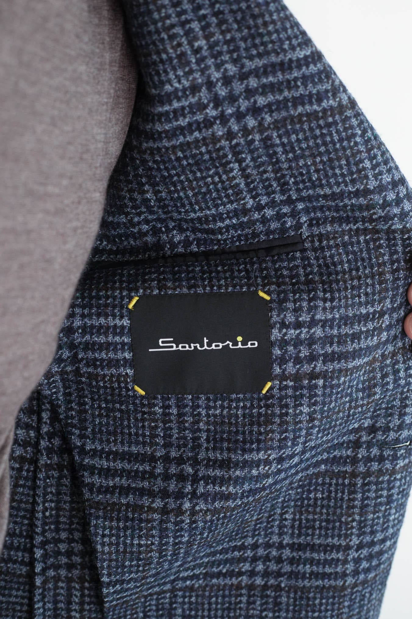 SARTORIO Giacca Galles Sartorio Blu Riga Marrone