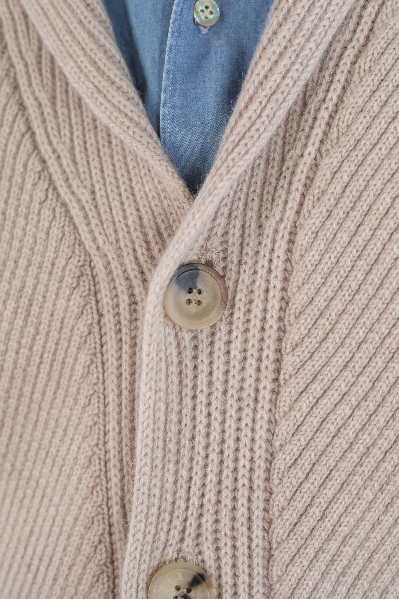 SVEVO PARMA Cardigan Sciallato Cashmere Beige