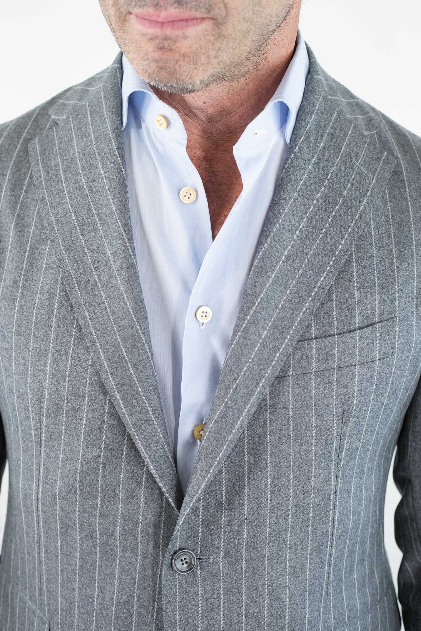 TAGLIATORE Abito Gessato Grigio Chiaro