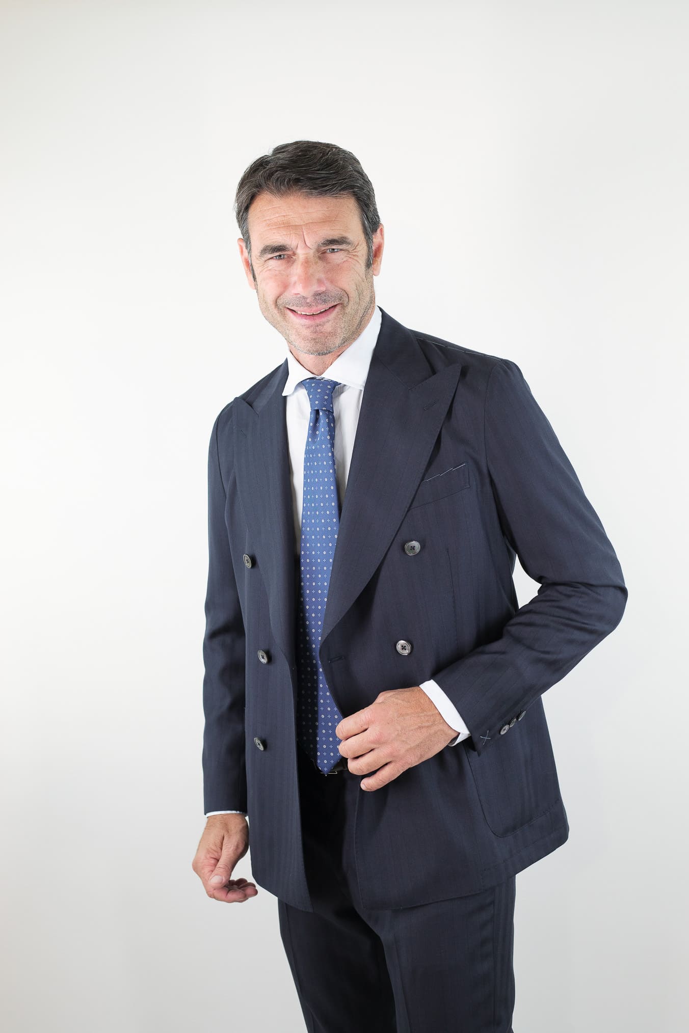 TOMBOLINI Abito Doppiopetto "Zero Gravity" Diagonale Blu