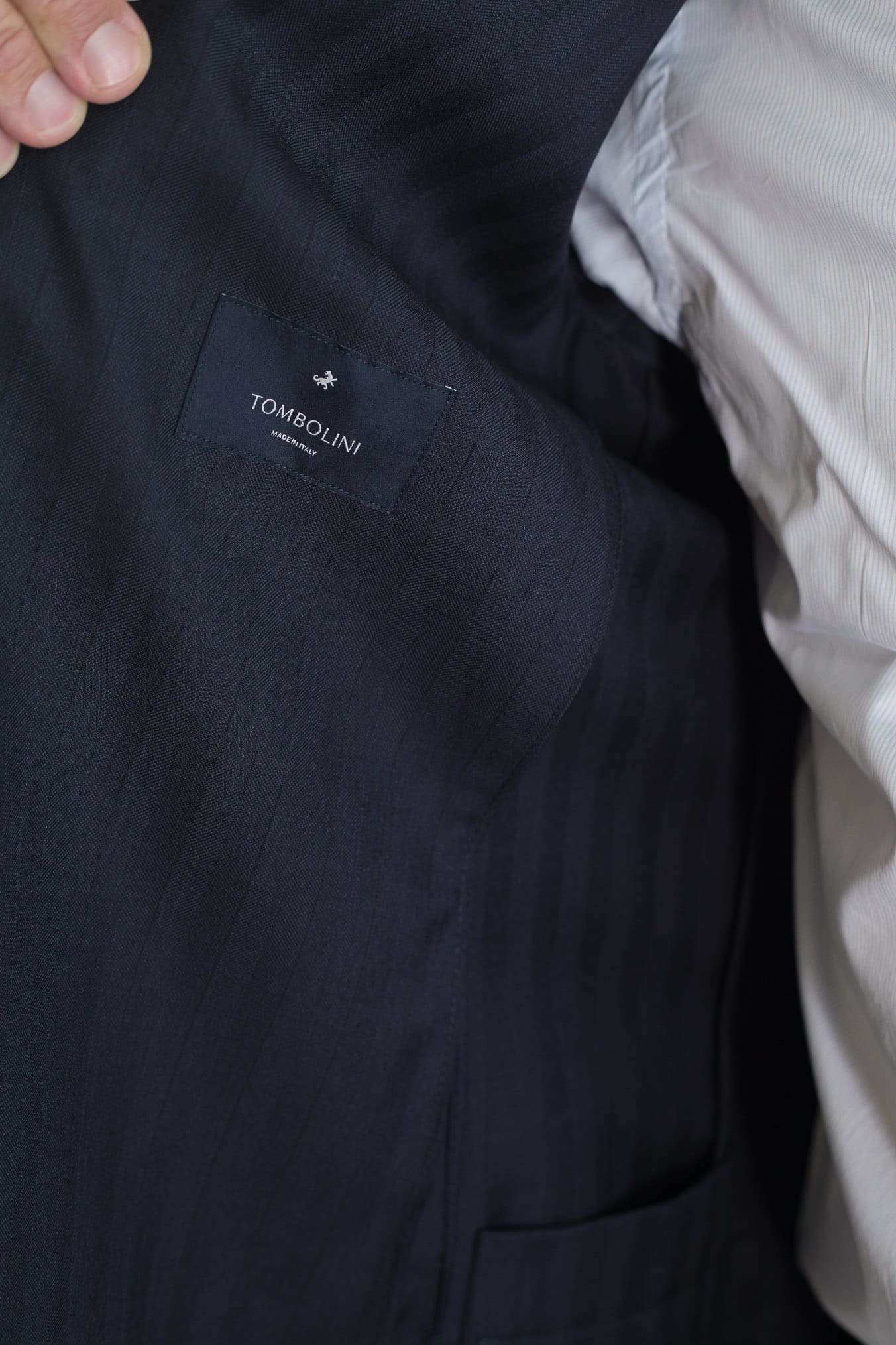 TOMBOLINI Abito Doppiopetto "Zero Gravity" Diagonale Blu