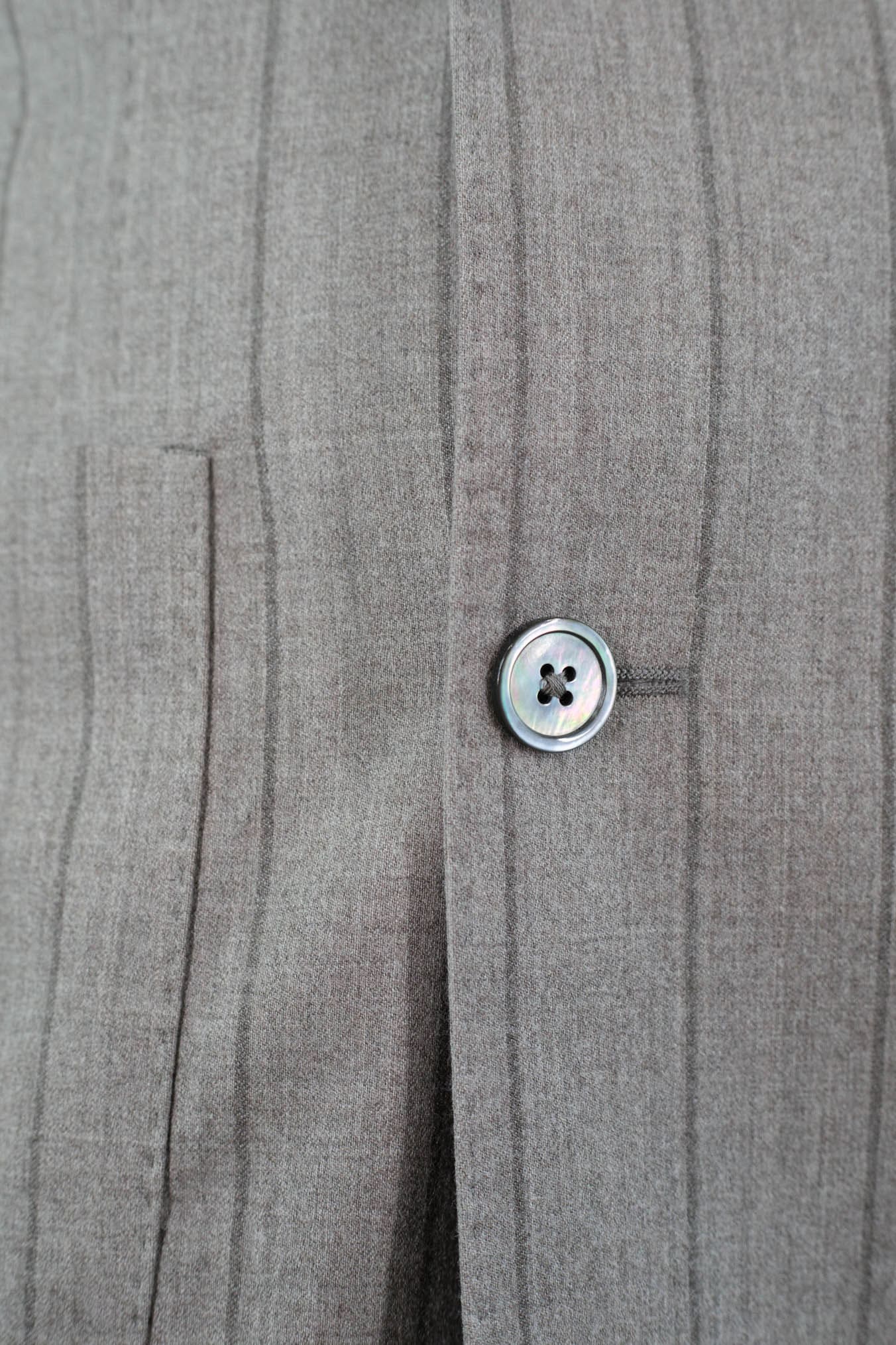 TOMBOLINI Abito Doppiopetto Gessato "Zero Gravity" Tortora