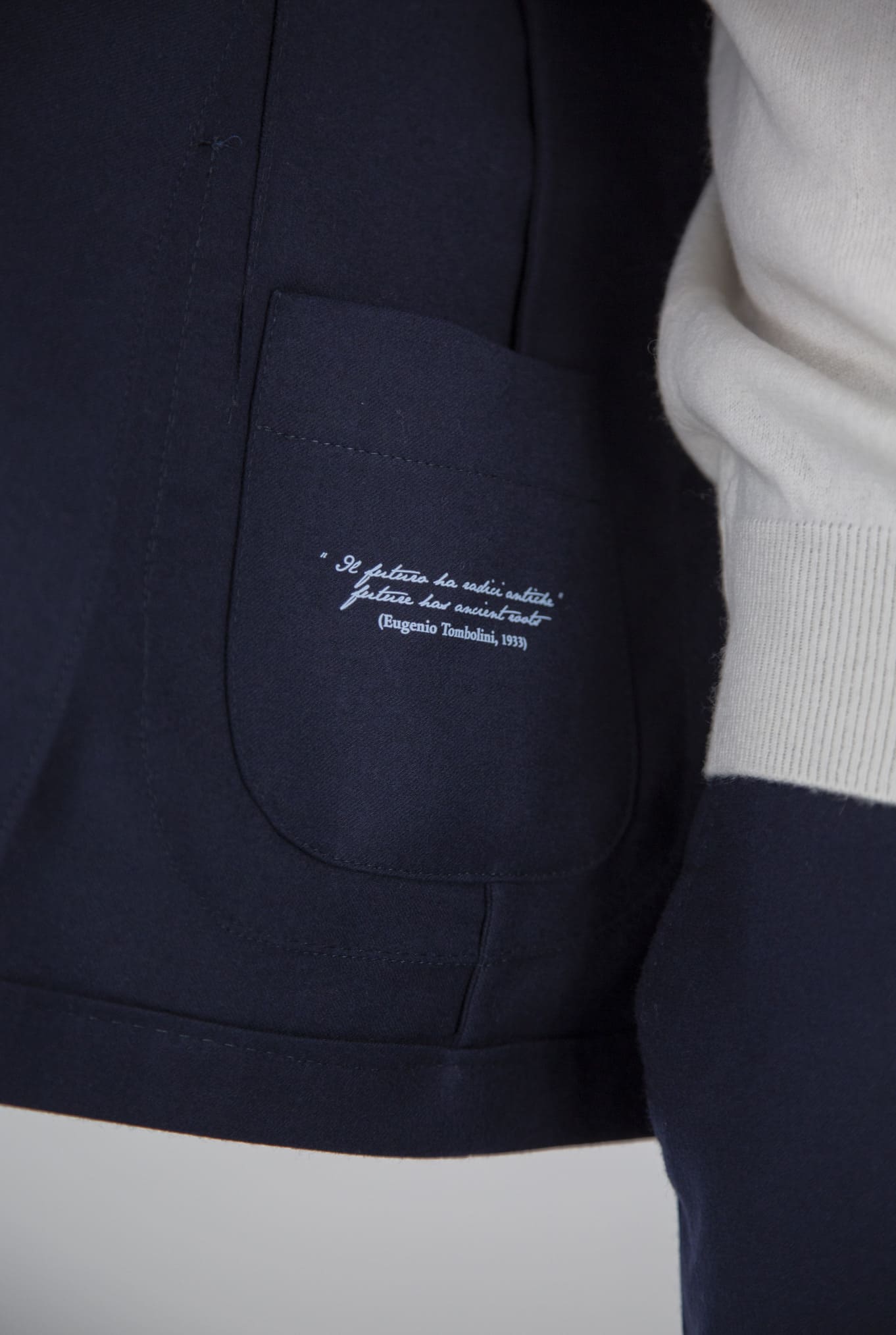 TOMBOLINI Abito Doppiopetto Gessato "Zero Gravity" Blu