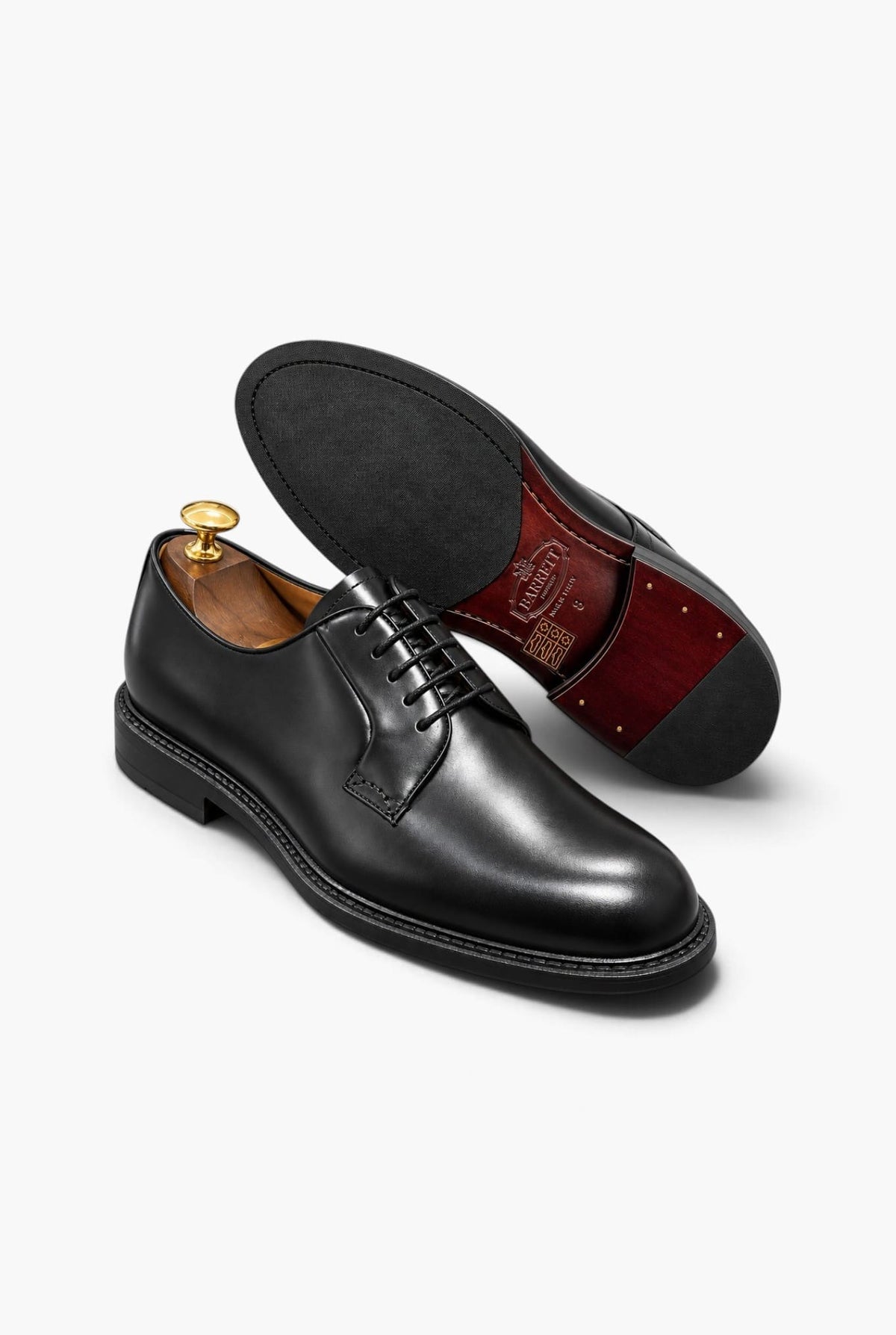 BARRETT Scarpe Derby Pelle Spazzolata Nero,