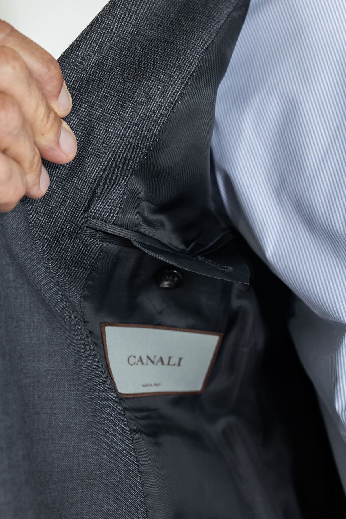 CANALI Abito Lana Super 130's Grigio