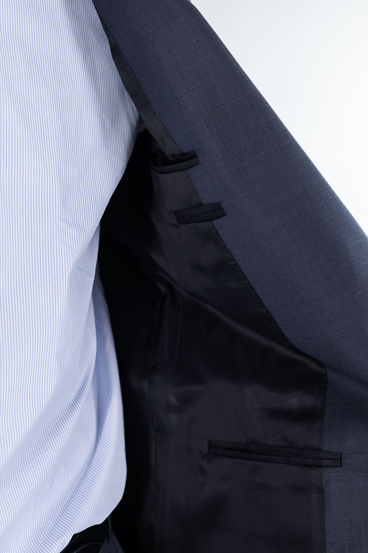 CANALI Abito Grisaglia Lana Super 130's Blu