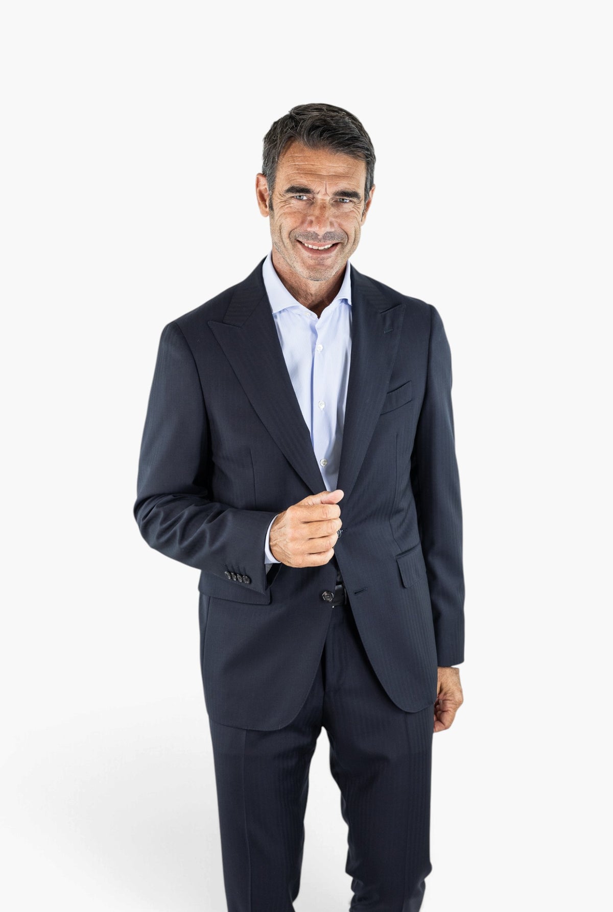 CANALI Abito Spigato Blu Scuro