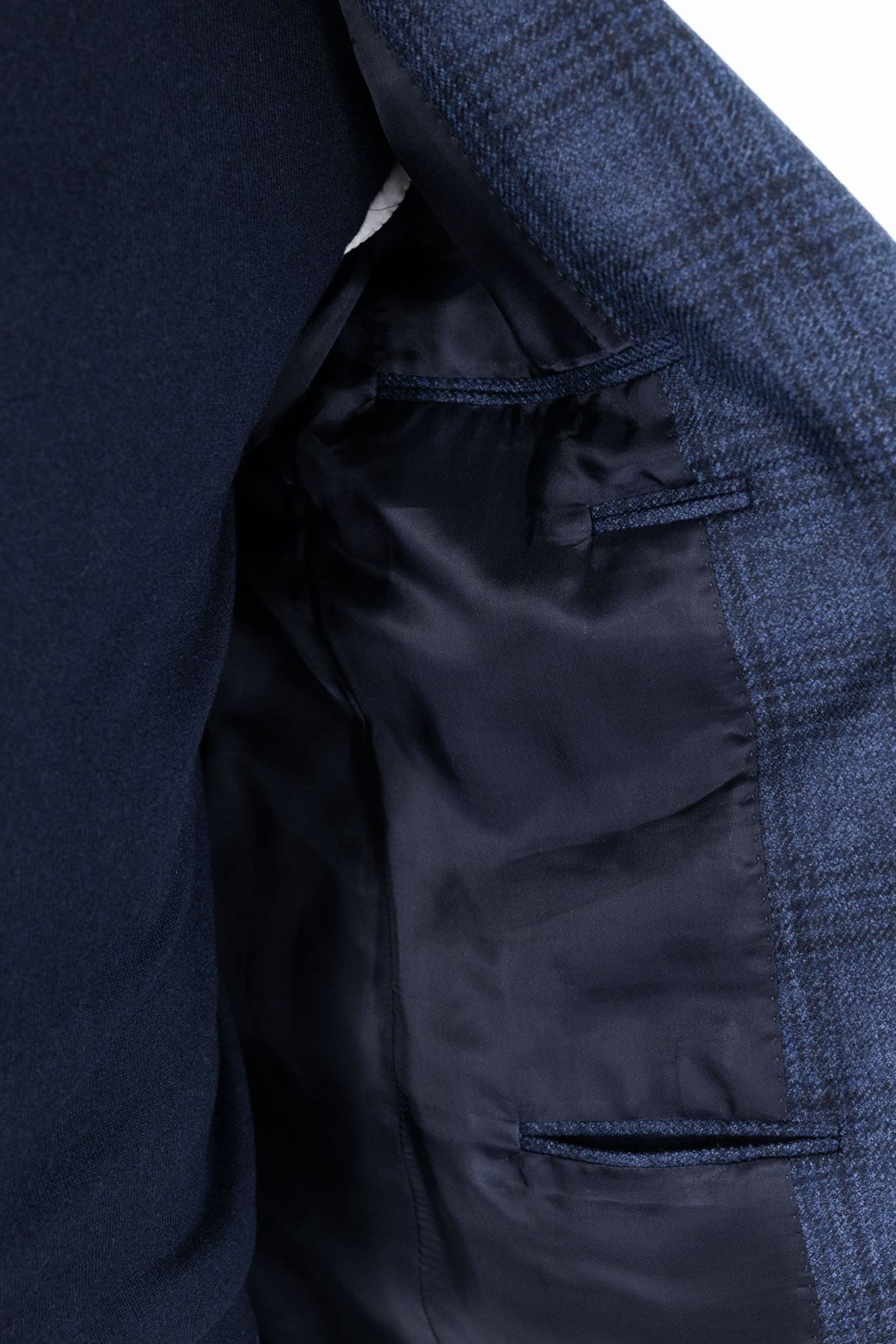CANALI Giacca "Kei" Check Blu Marrone