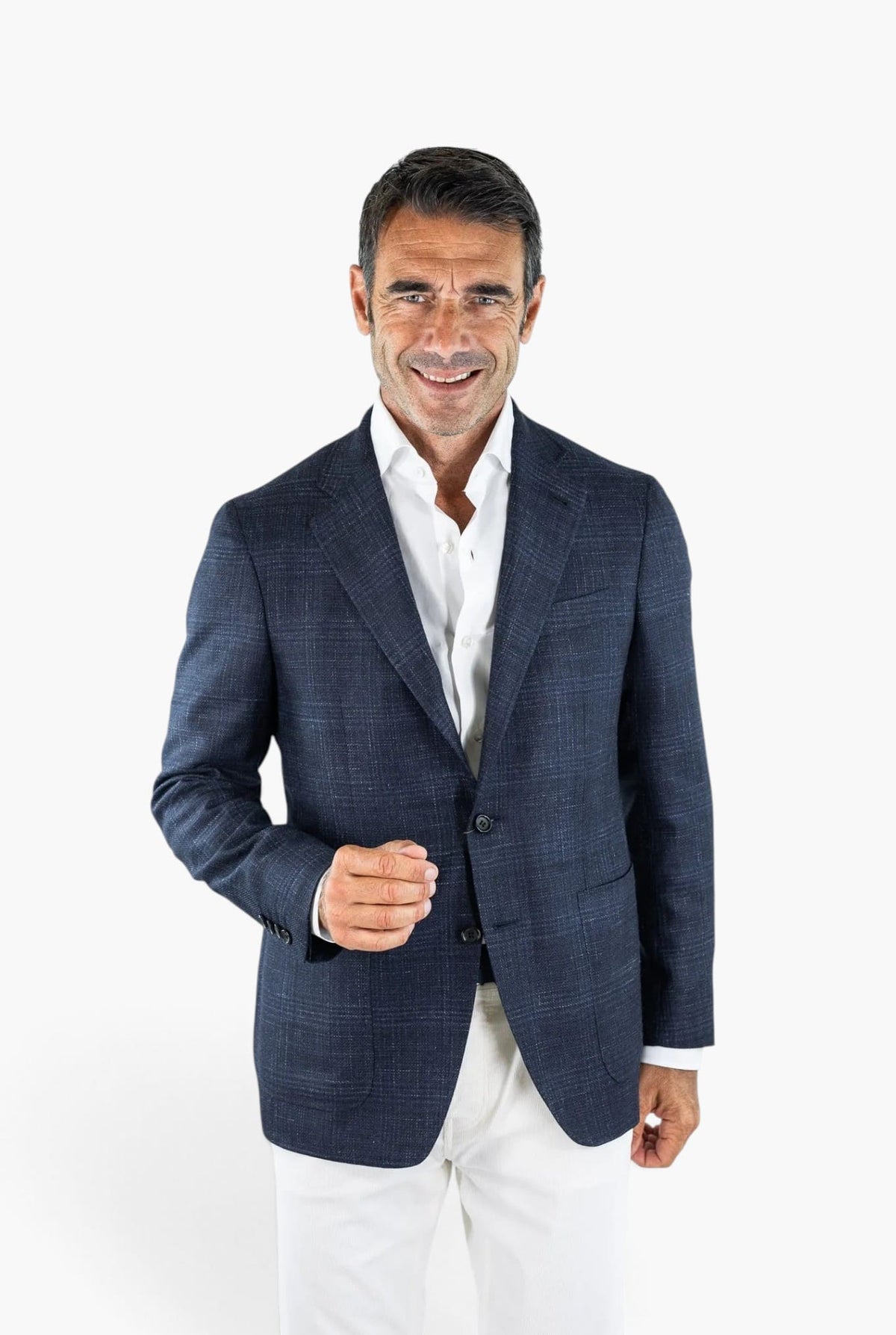 CANALI Giacca "Kei" Principe Galles Blu