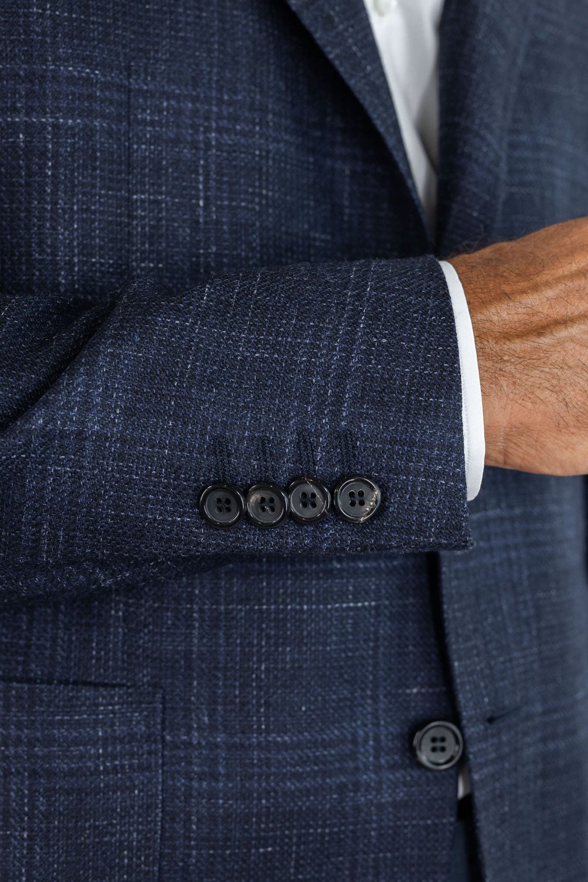 CANALI Giacca "Kei" Principe Galles Blu