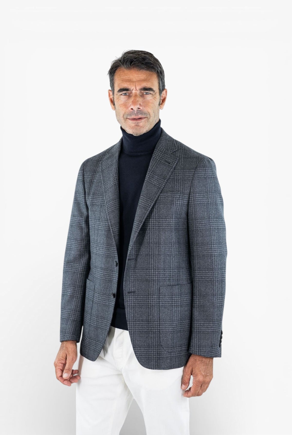 CANALI Giacca "Kei" Galles Blu Grigio