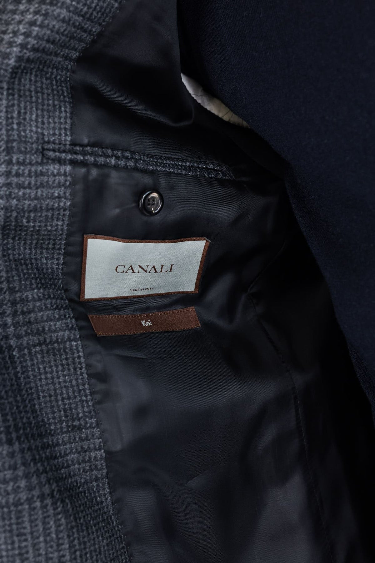 CANALI Giacca "Kei" Galles Blu Grigio